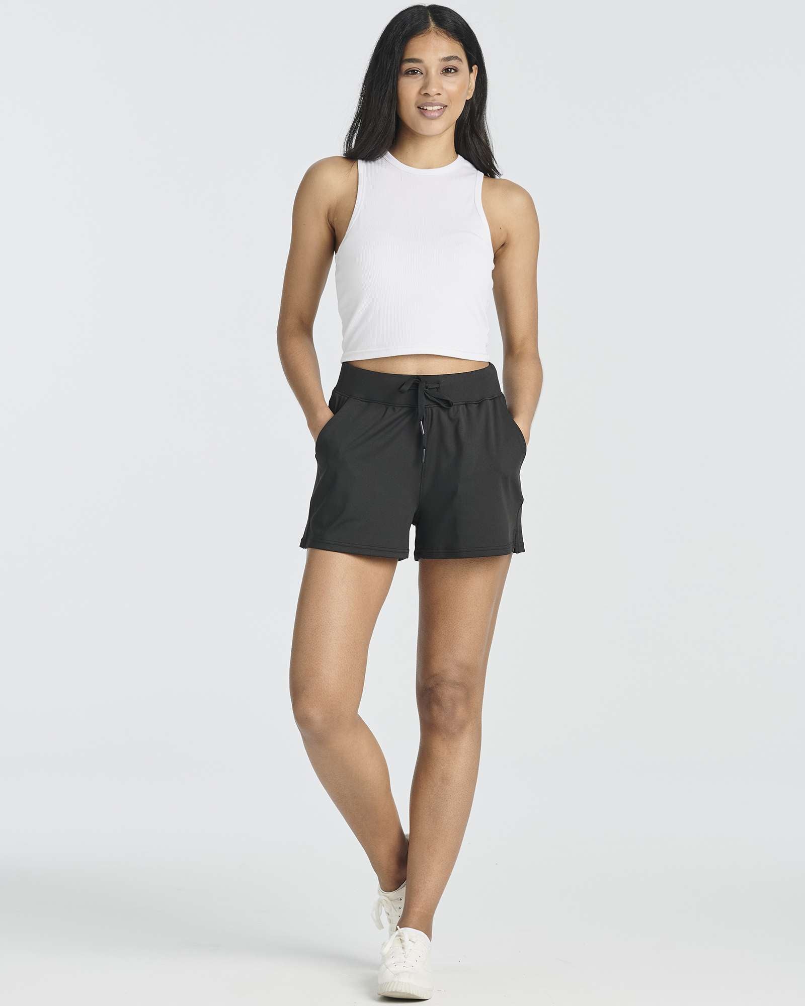 3 Pack: Women's 3" Athletic Workout Shorts with Pockets (Available in Big &