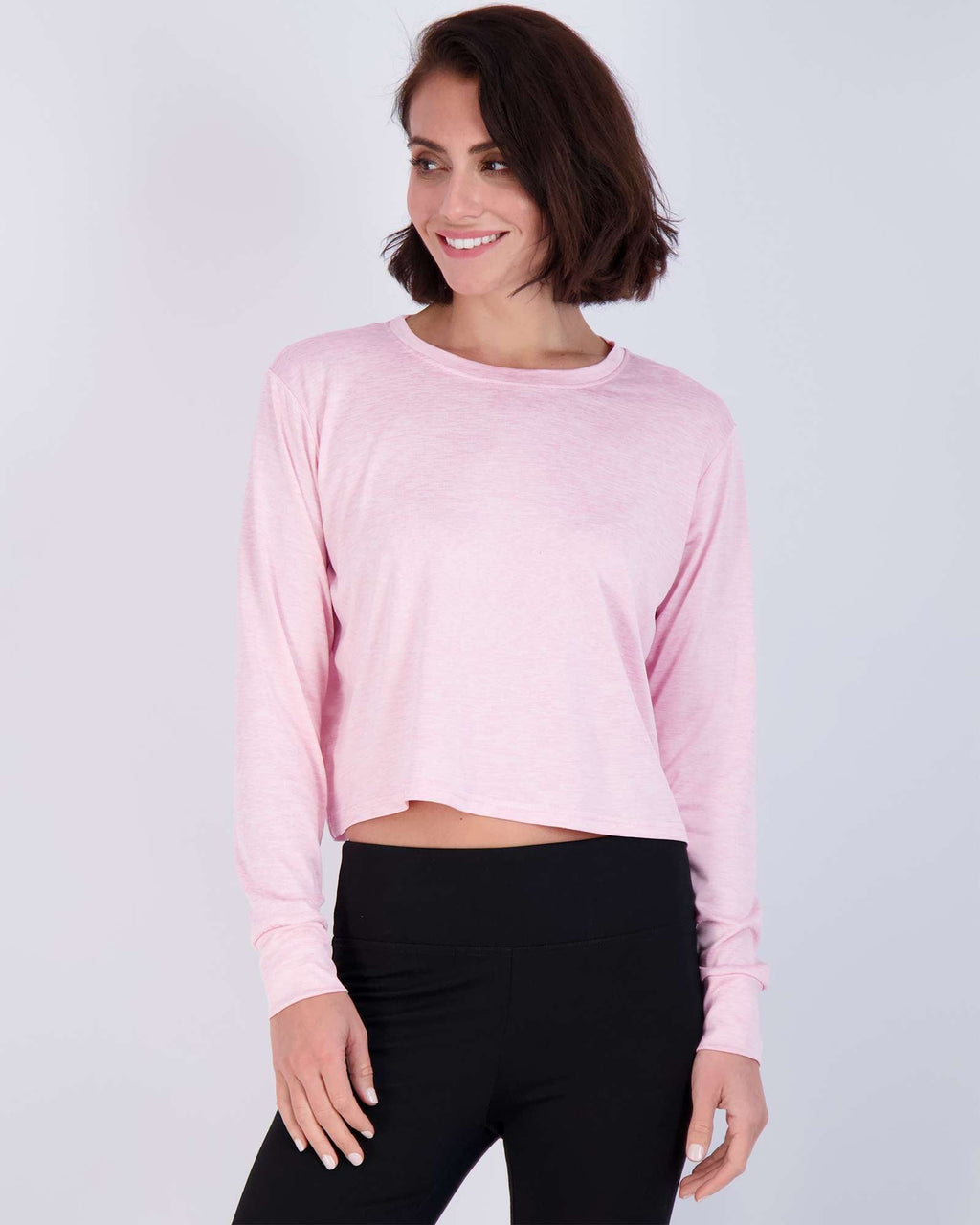 5 Pack: Womens Dry Fit Crop Top Long Sleeve