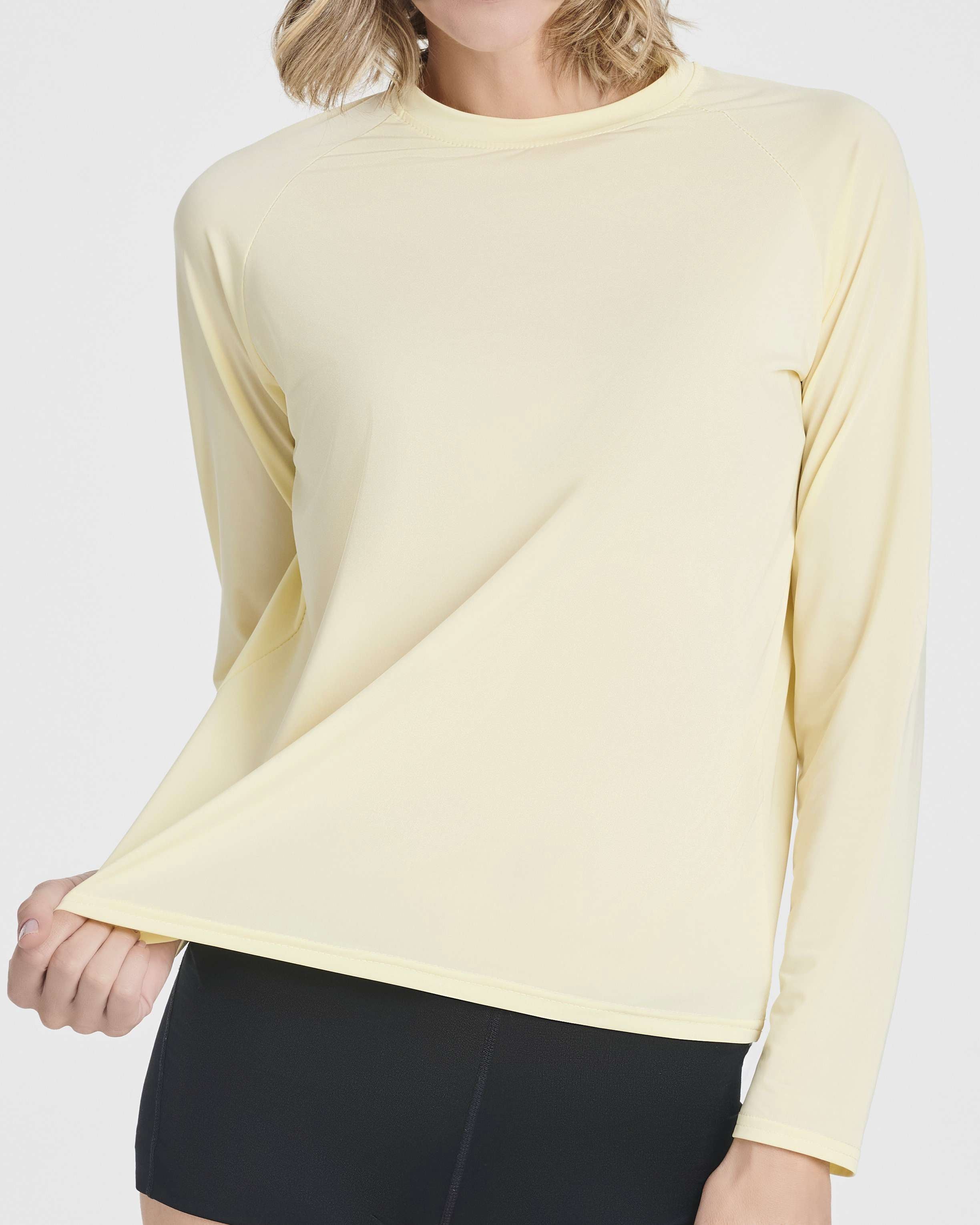 4 Pack: Women's Long Sleeve Rash Guard Shirt Swimwear UPF Sun Protection (Available In Plus Size)