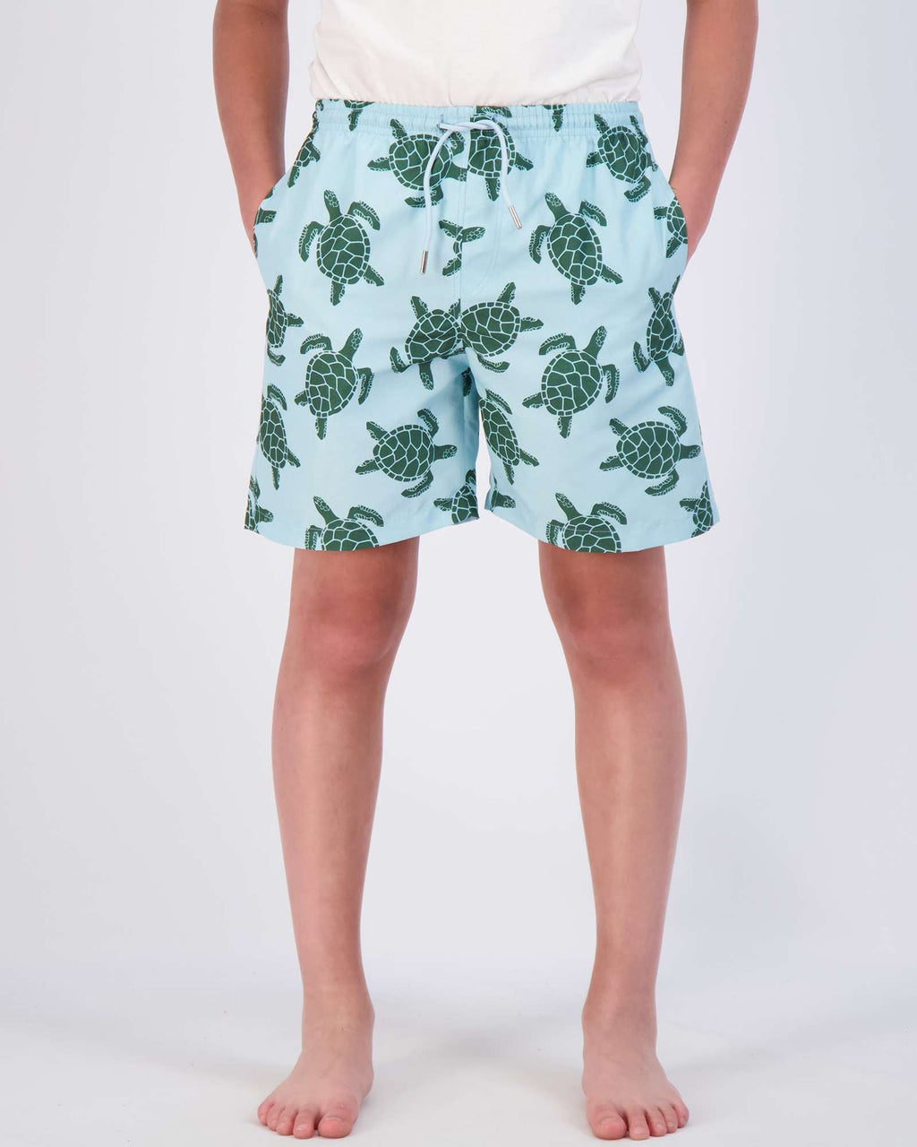 3 Pack: Boys' Swim Board Shorts with Drawstring