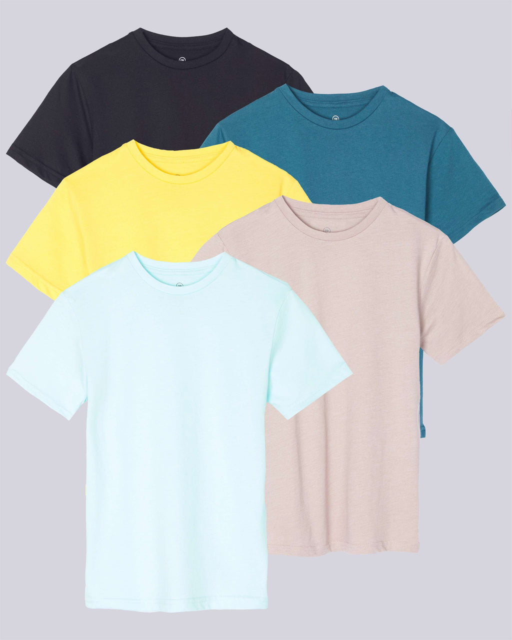 5 Pack: Boys' Cotton Short Sleeve T-Shirts