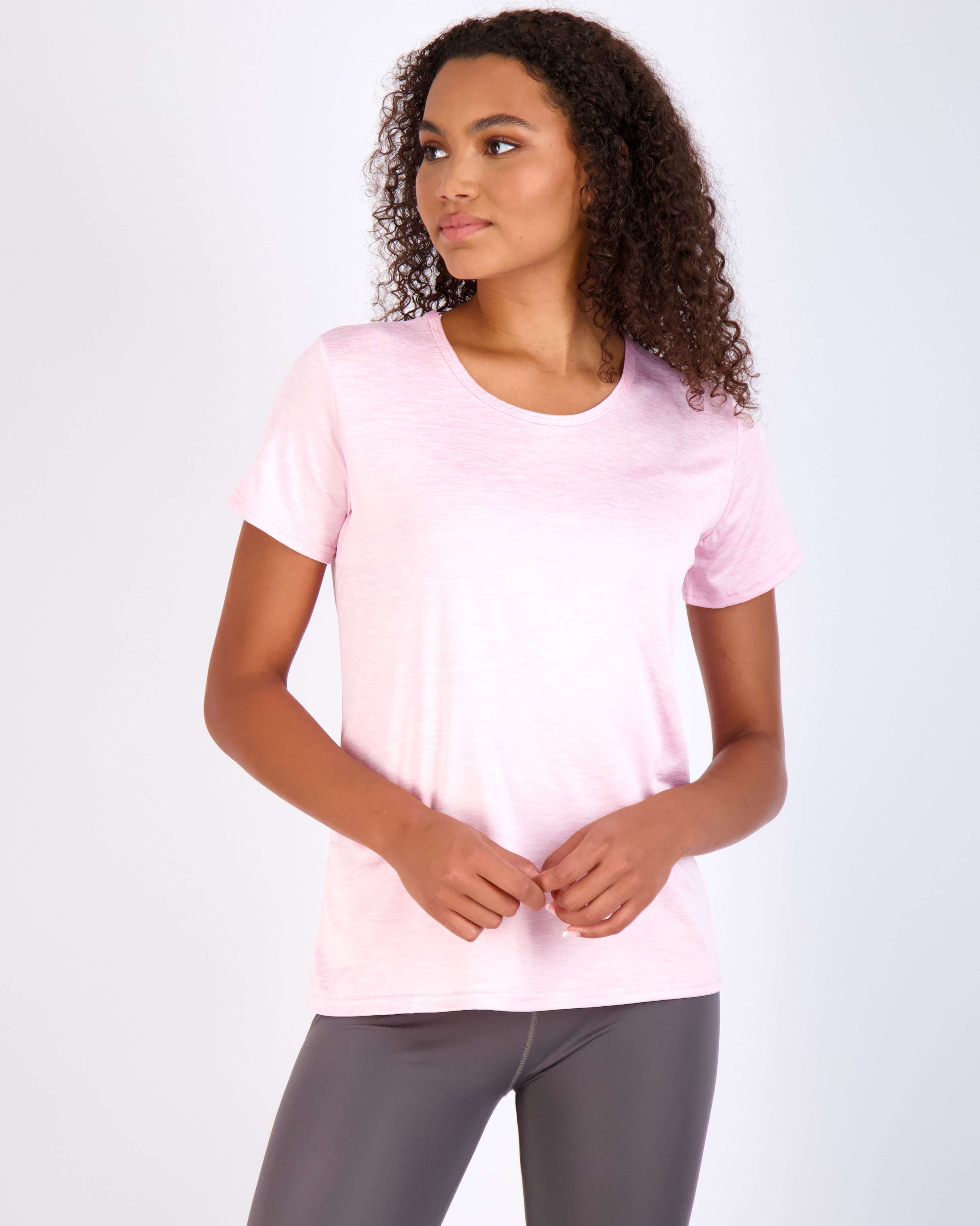 5 Pack: Womens Dry Fit Short-Sleeve Crew Neck Active T-Shirt