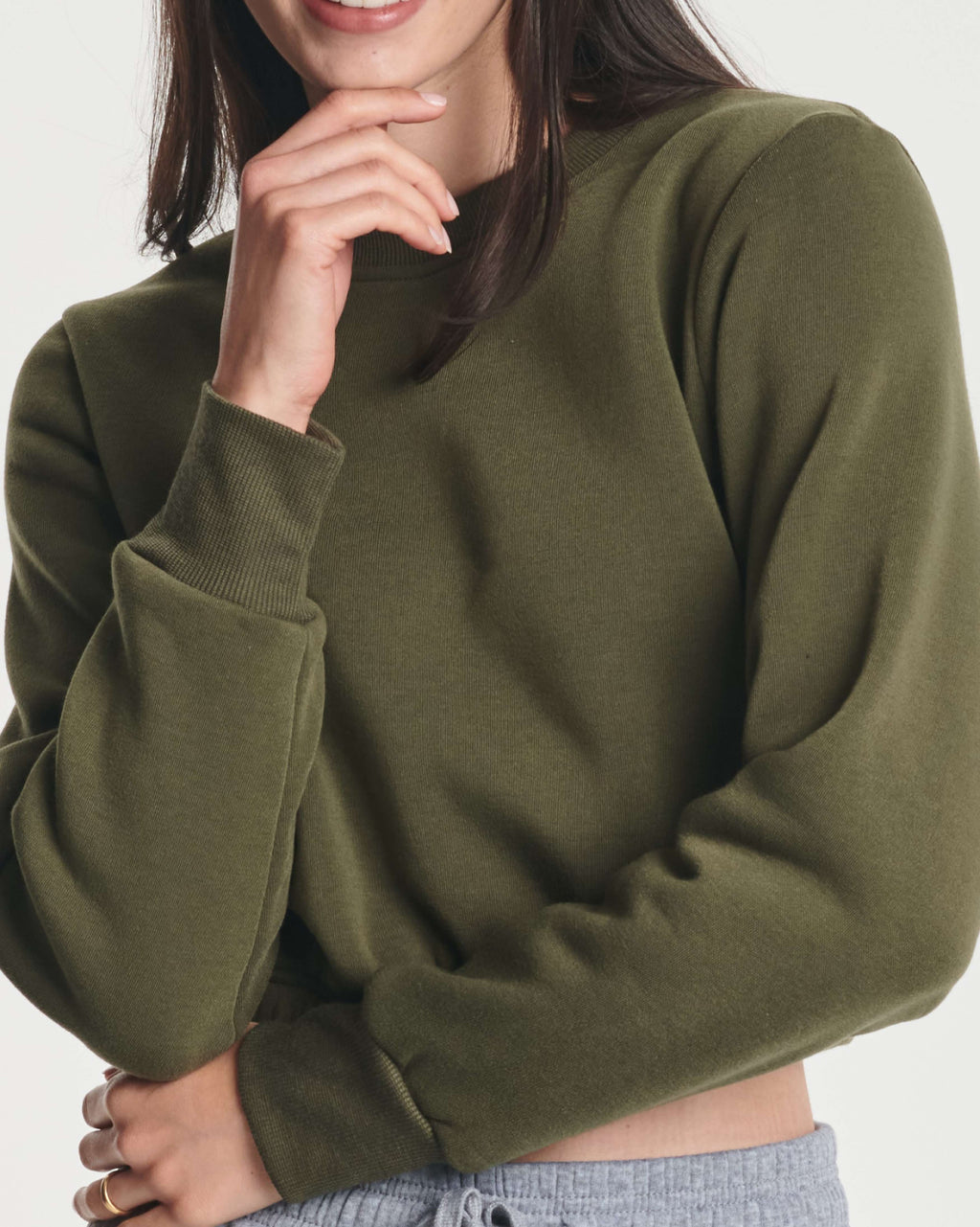 3 Pack: Women's Fleece Cropped Sweatshirt (Available in Plus Size)