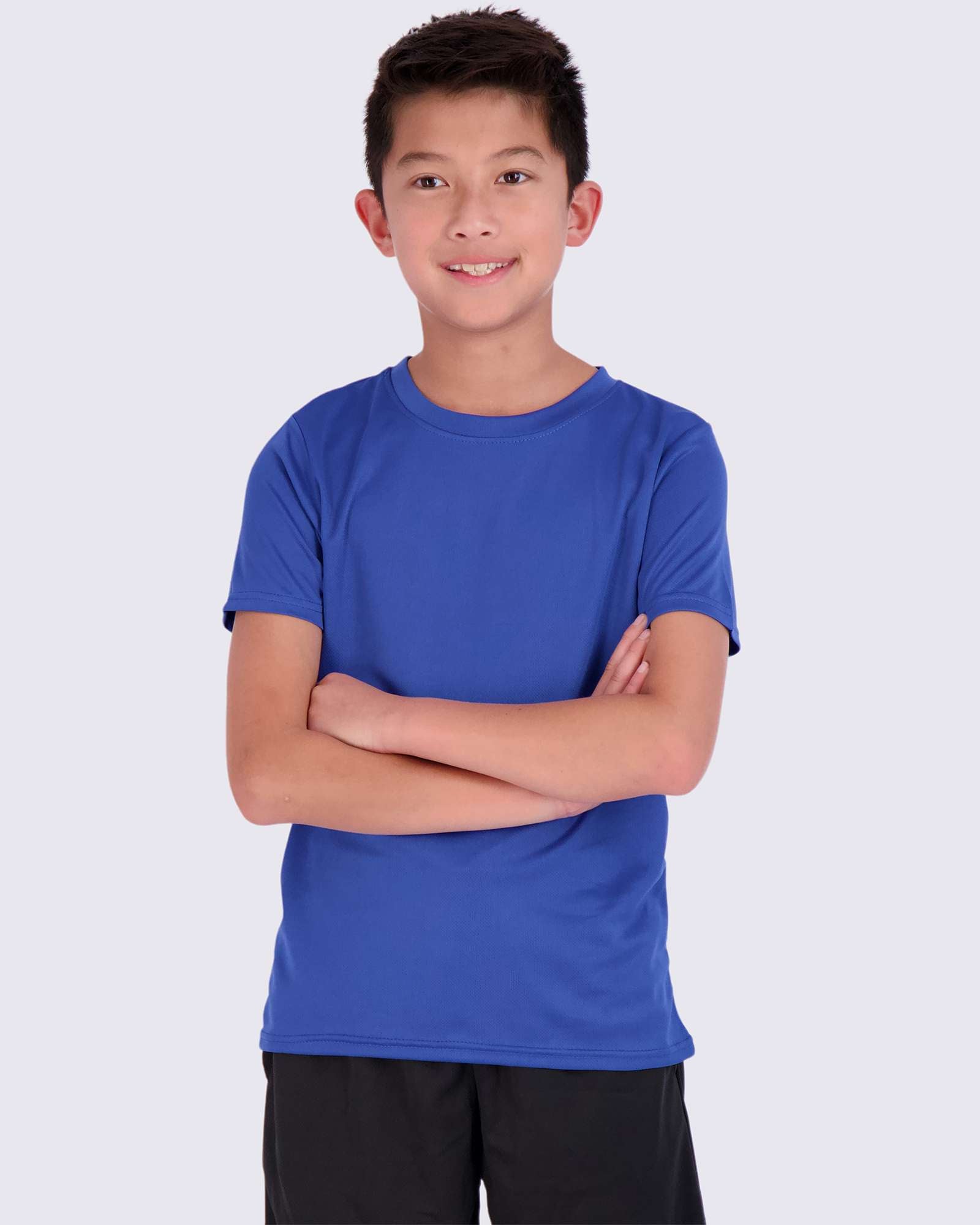 5 Pack: Boys Mesh Active Short-Sleeve T-Shirt