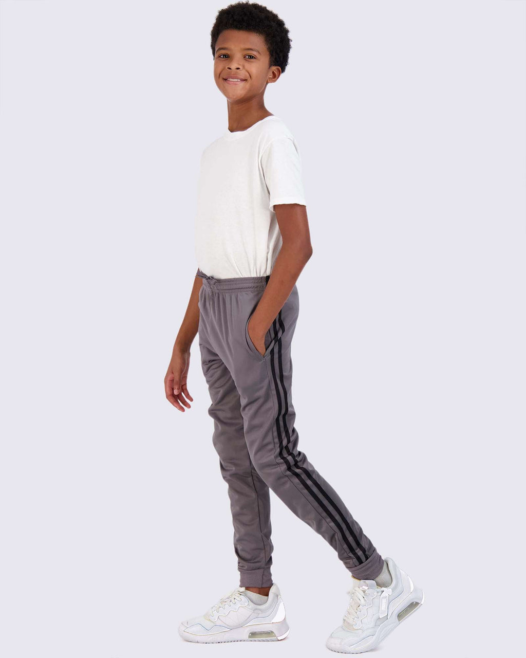 3 Pack: Boys Active Fleece-Lined Tricot Jogger Sweatpants
