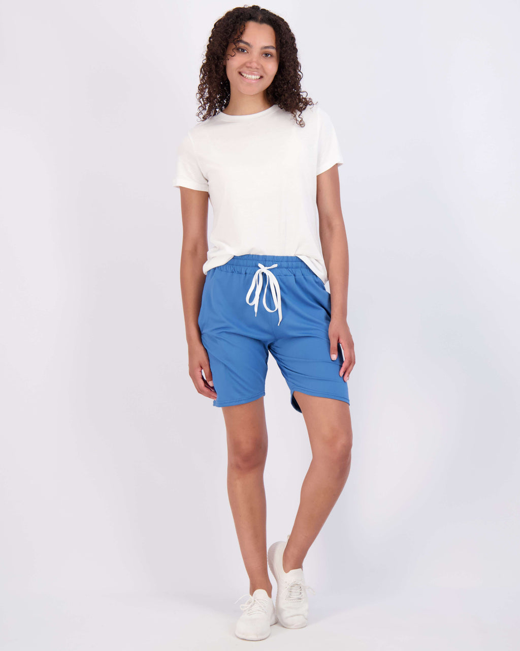 4 Pack: Women's 7" Bermuda Long High Waisted Shorts (Available in Plus Size)