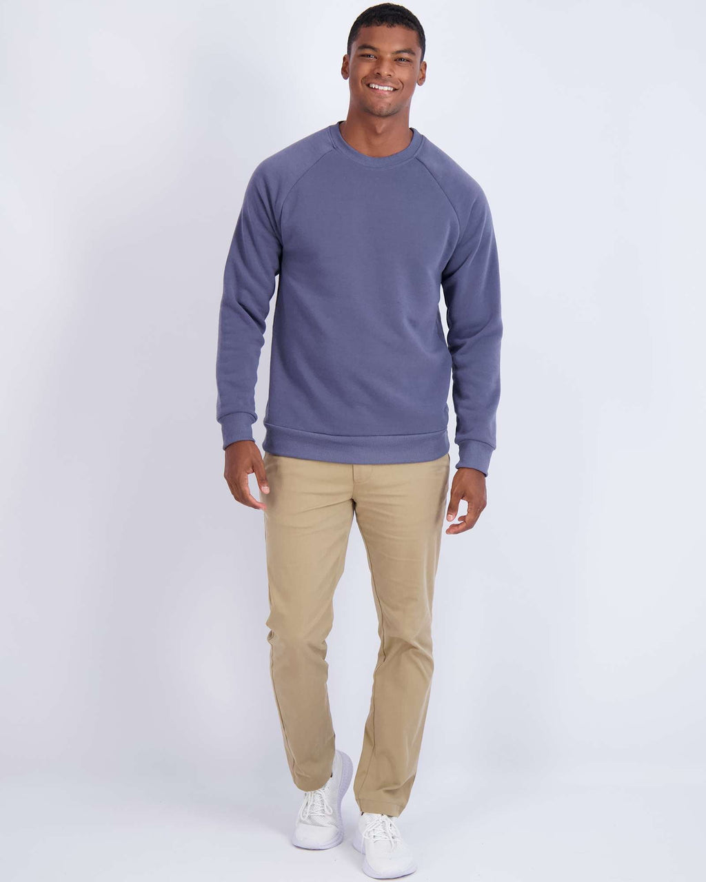 3 Pack: Mens Fleece Crewneck Pullover Sweatshirt