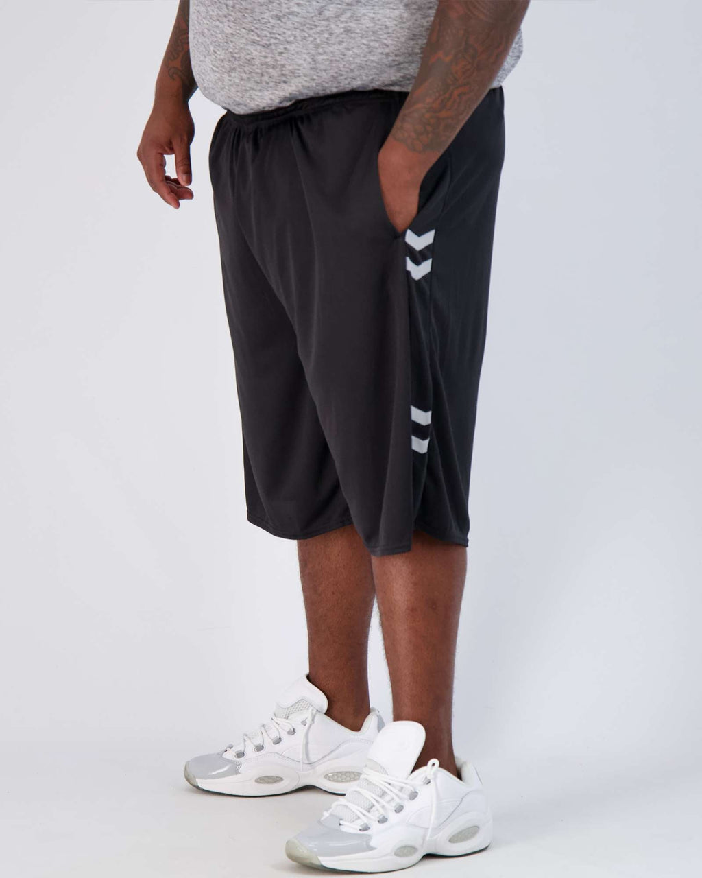 5 Pack: Mens Mesh Active Basketball Shorts (3X-5X)