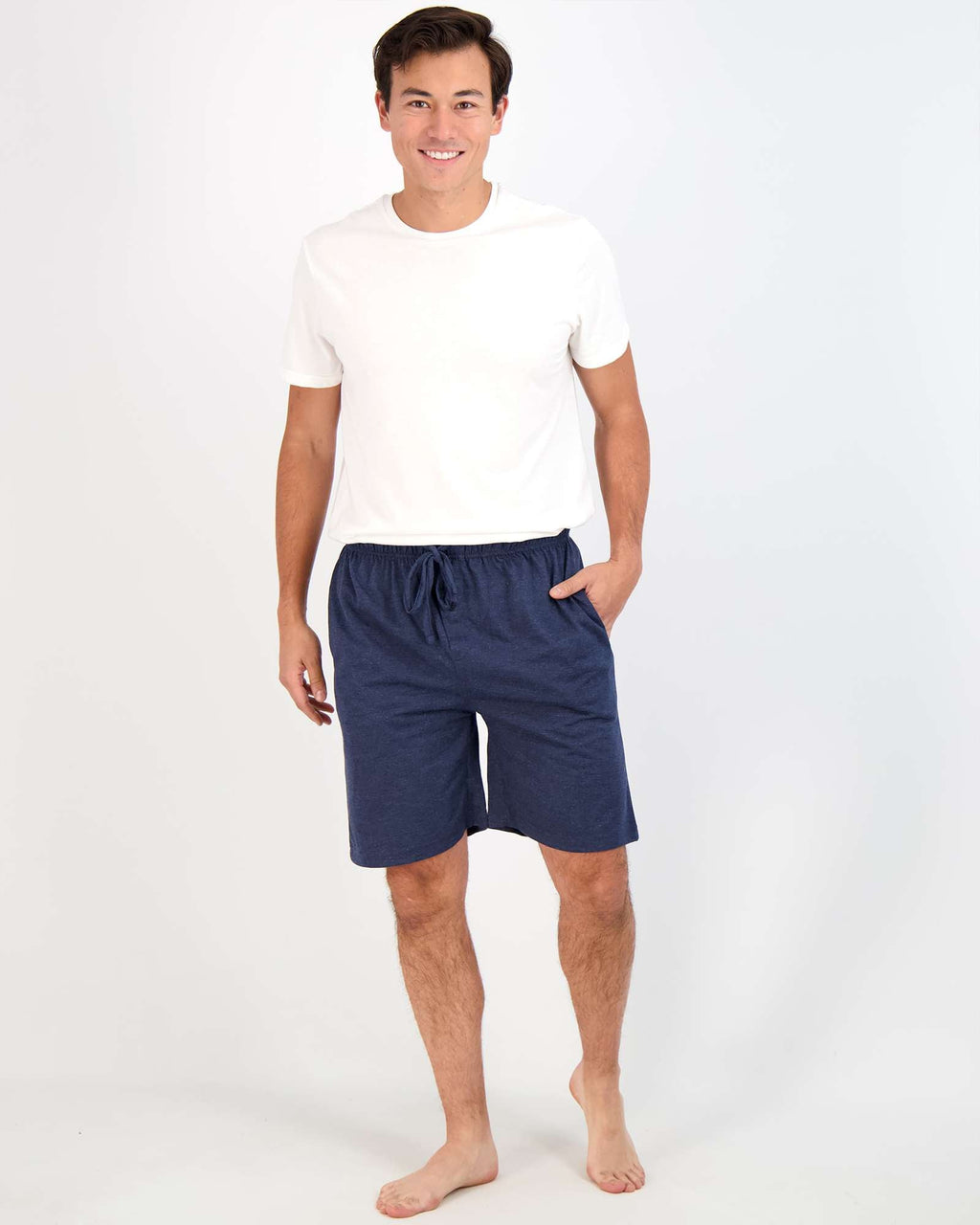 3 Pack:Mens Cotton Sleep Pajama Lounge Shorts
