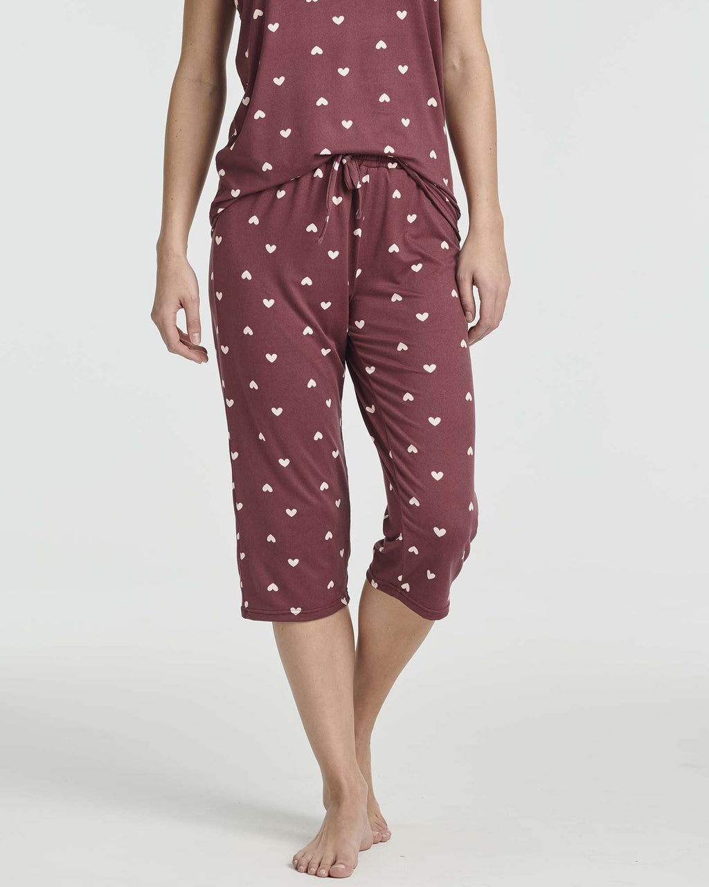 2 Pack: Women's Pajama Set Tank Top and Capri Pants