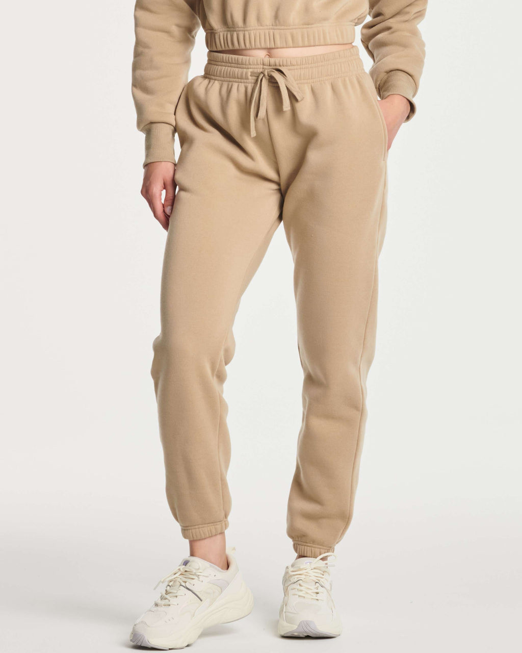 3 Pack: Women's Fleece Jogger Sweatpants with Elastic Cuff (Available in Plus Size)