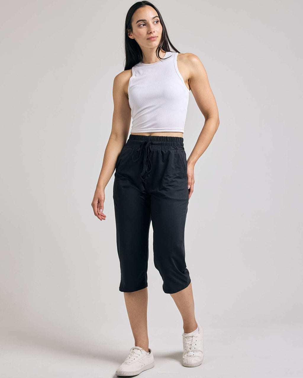 3 Pack: Women's Capri Open Bottom Sweatpants
