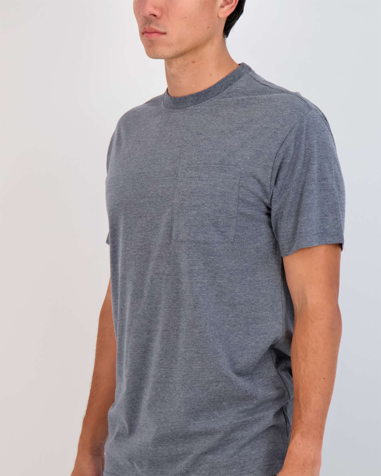 4 Pack: Mens Cotton Short Sleeve Crew Neck Pocket T-Shirt