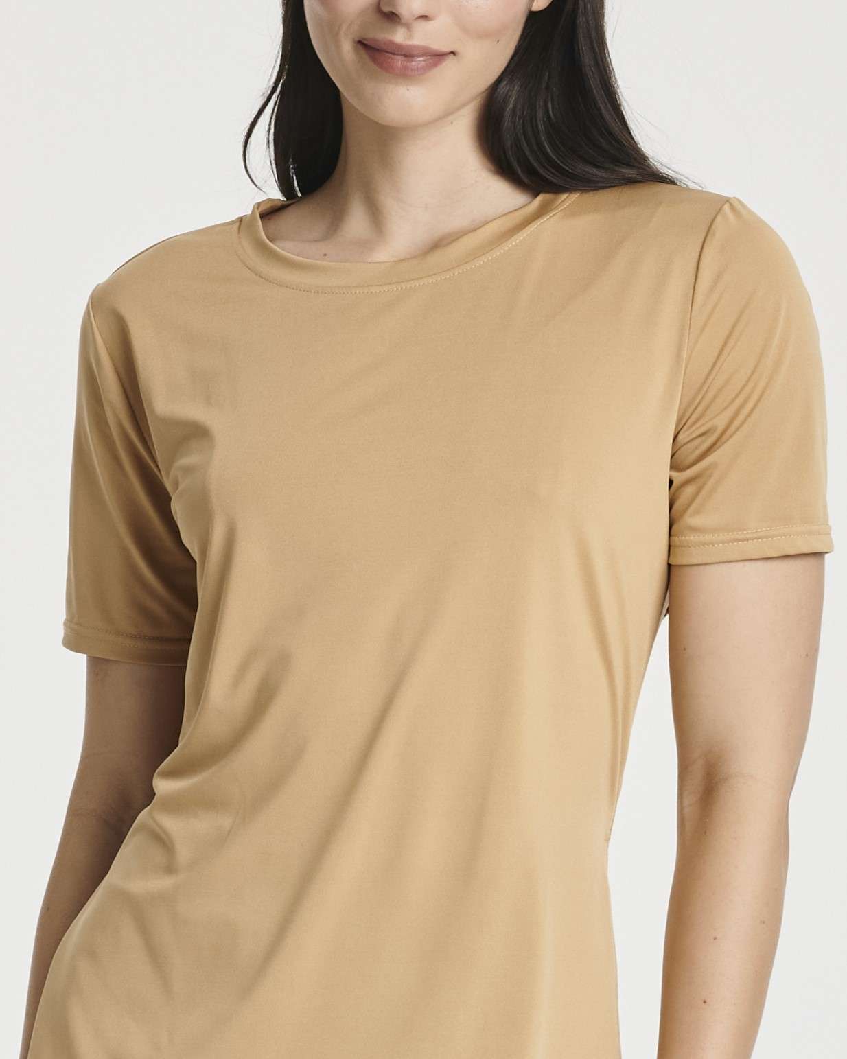 5 Pack: Women's Short Sleeve Crew Relaxed Yoga Top (Available in Plus Size)