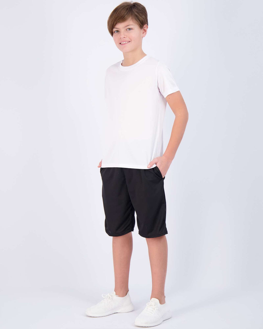 5 Pack: Boys Mesh Active Short-Sleeve T-Shirt