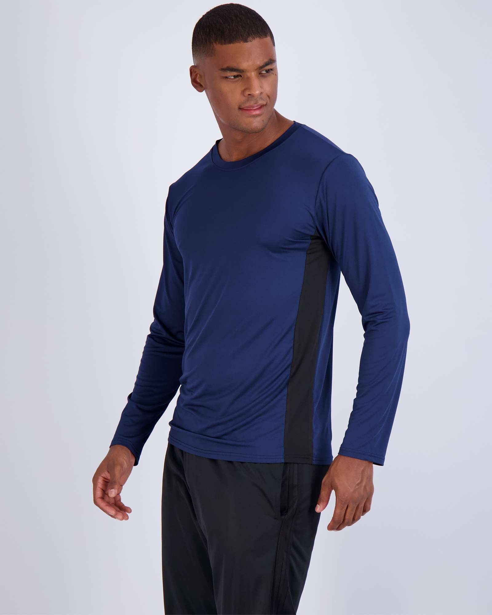 Real Essentials 4 Pack: Men's Dry-Fit UV Moisture Wicking UPF 50+ SPF Sun Protective Fishing Hiking Swim Long Sleeve Shirt