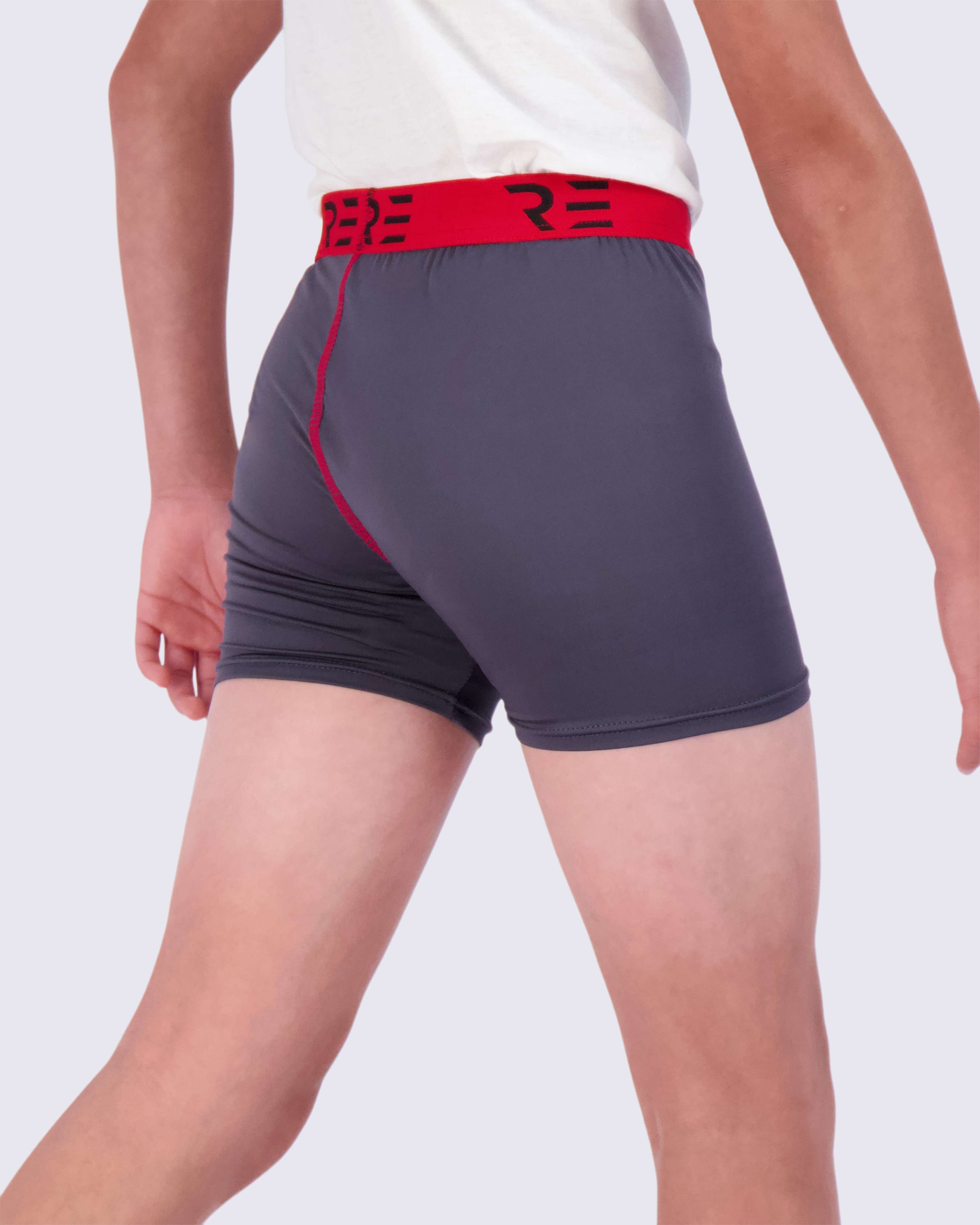 5 Pack: Boys Compression Shorts Underwear