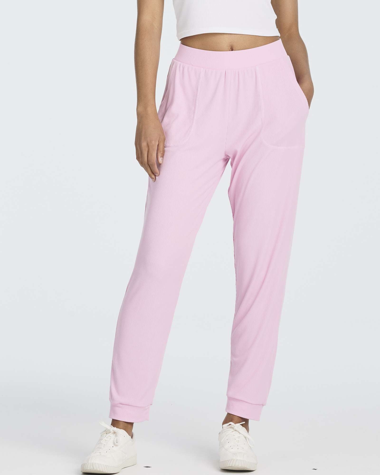 3 Pack: Women's Ribbed Lounge Jogger Sweatpants