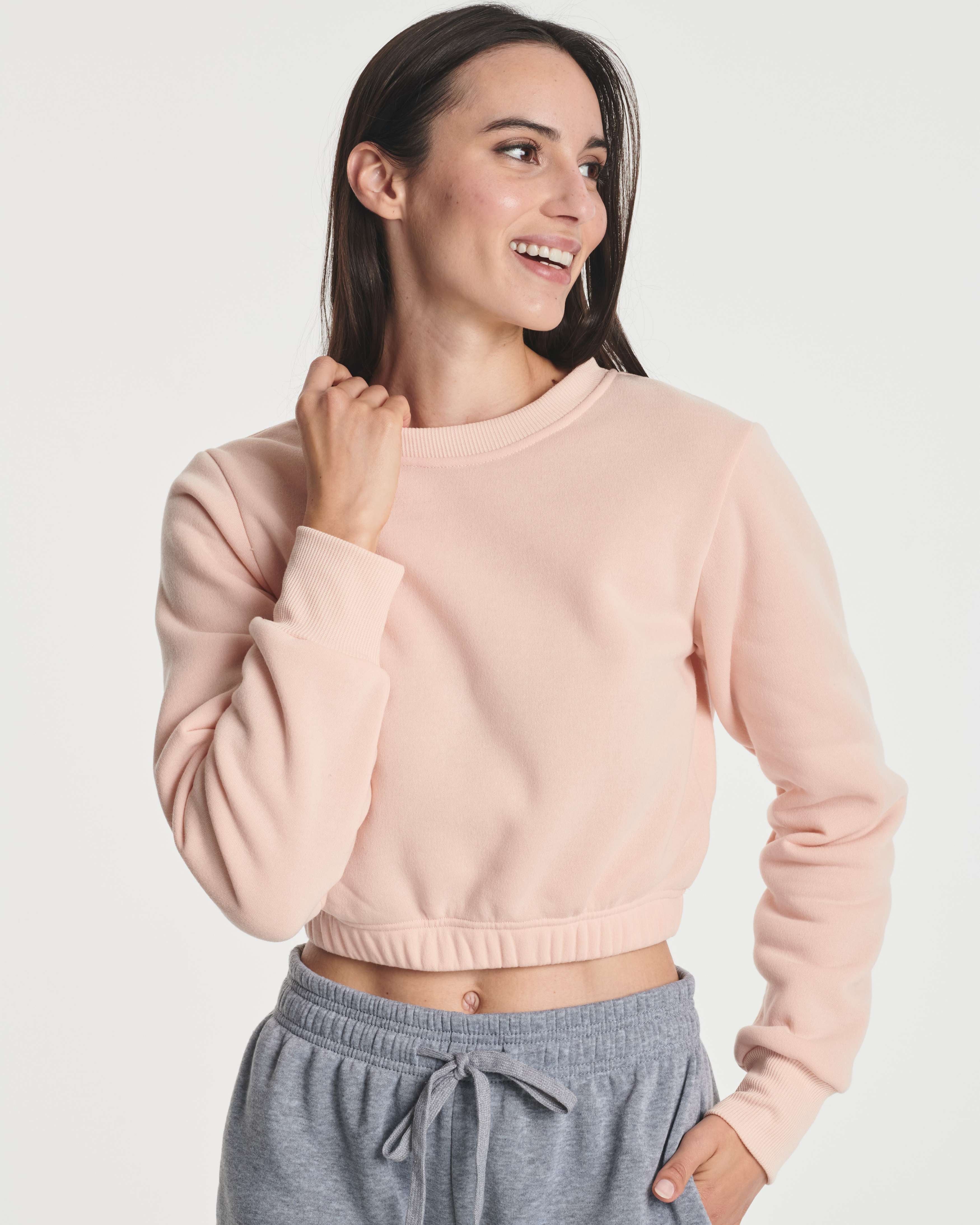 3 Pack: Women's Fleece Cropped Sweatshirt (Available in Plus Size)