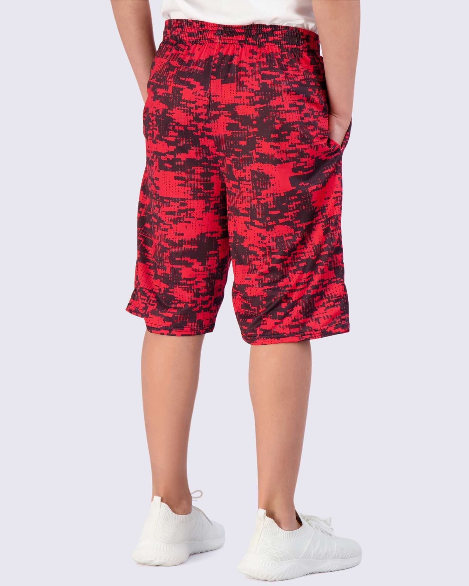 5 Pack: Boys Printed Dry Fit Active Shorts