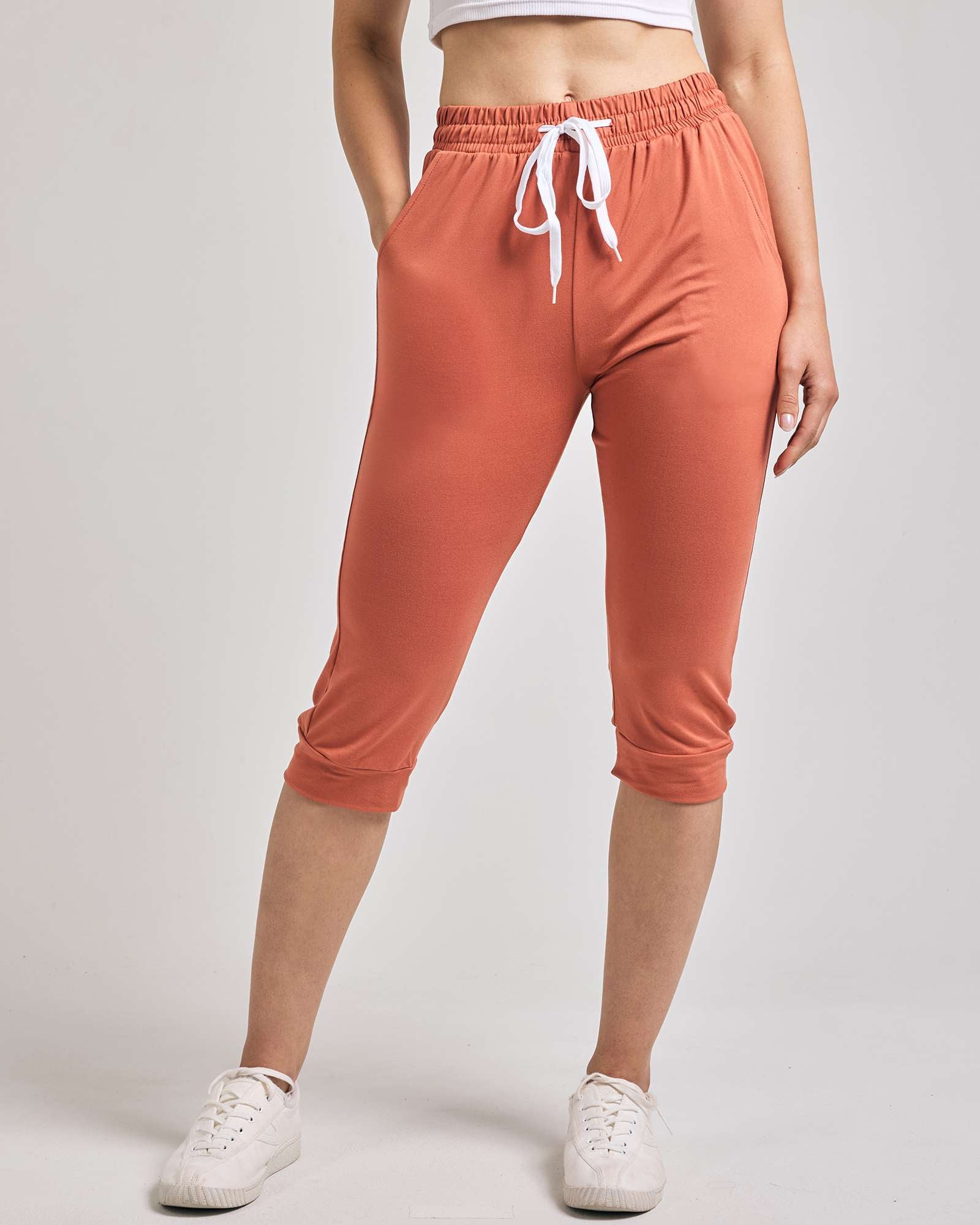 3 Pack: Women's Capri Joggers (Available in Plus Size)