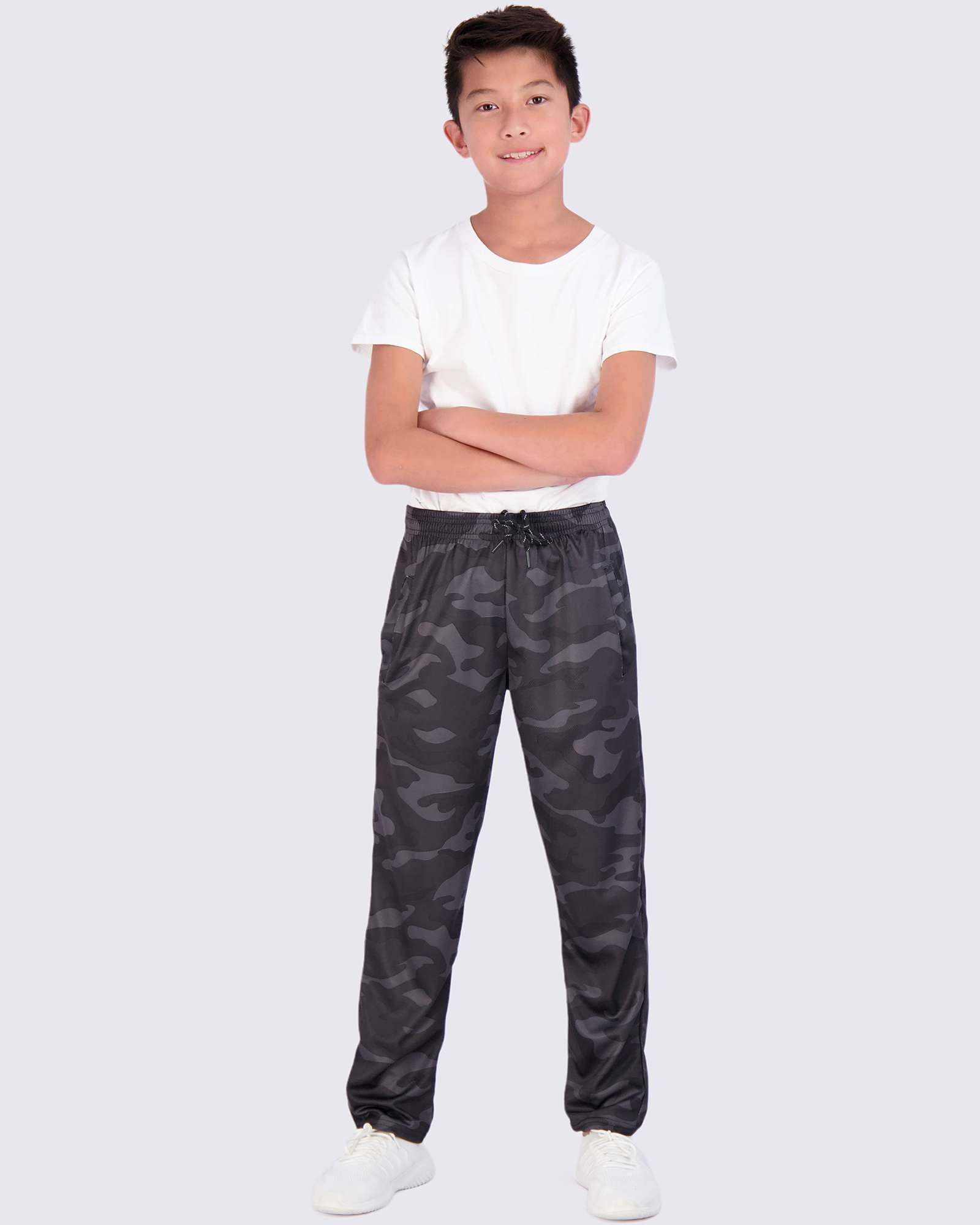 3 Pack: Boys Mesh Open Bottom Active Sweatpants