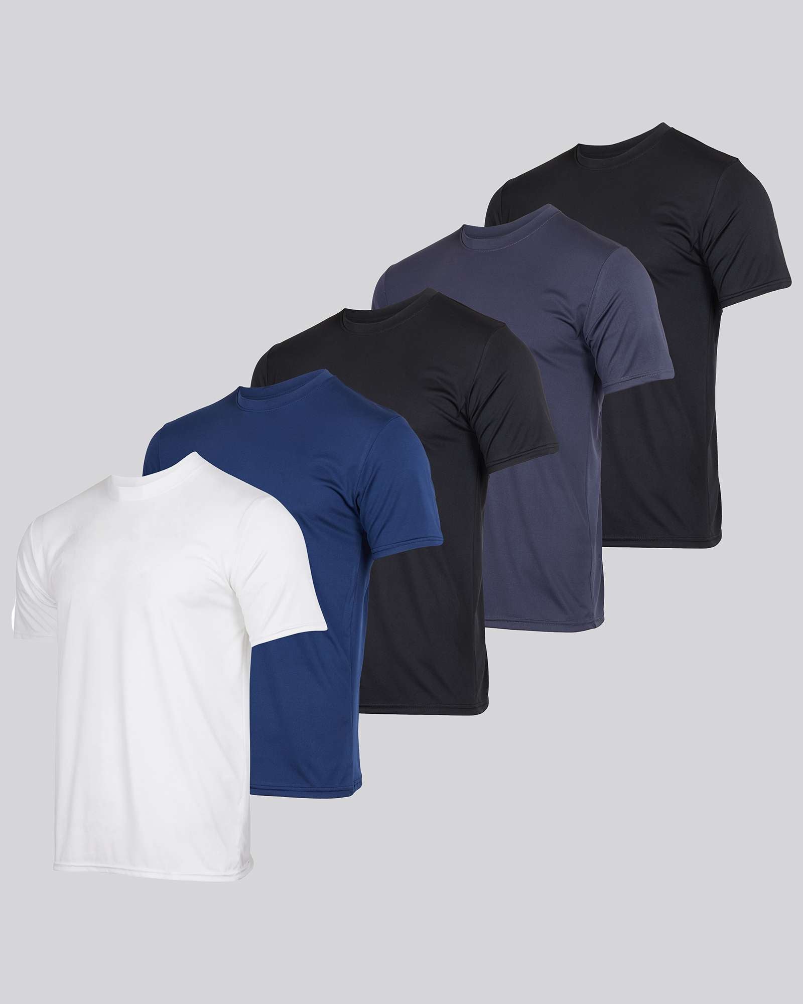 5 Pack: Boys Dry Fit Active Short-Sleeve T-Shirt
