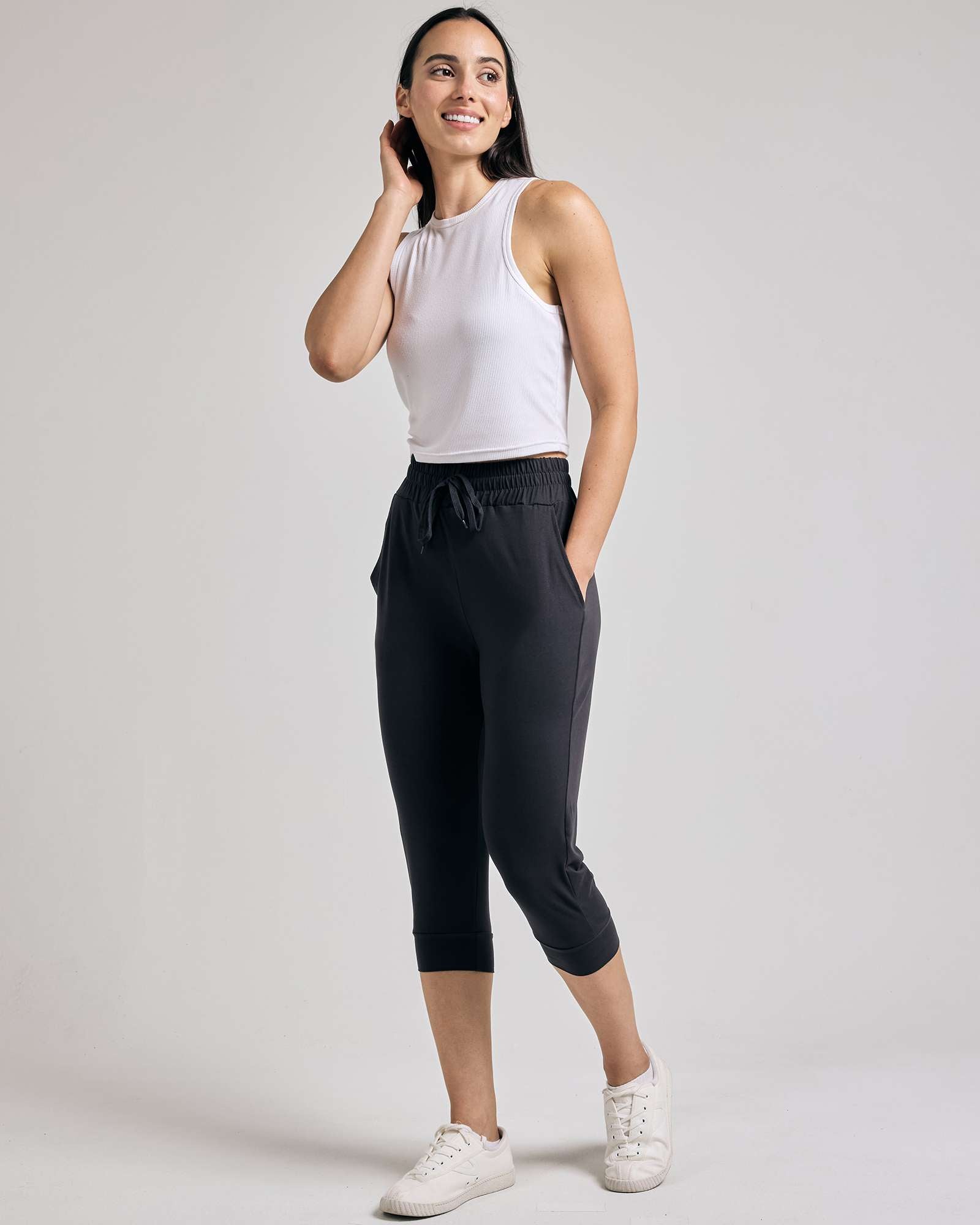 3 Pack: Women's Capri Joggers (Available in Plus Size)