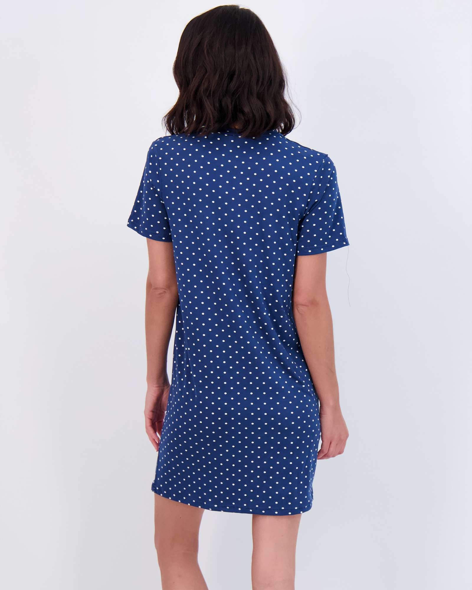 3 Pack: Womens Short-Sleeve Ultra-Soft Nightshirt Sleep Dress