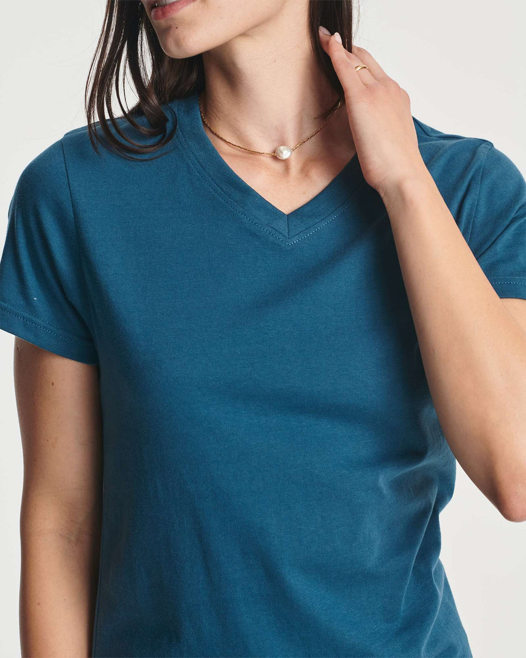 4 Pack: Women's Short-Sleeve V-Neck T-Shirt (Available in Plus Size)