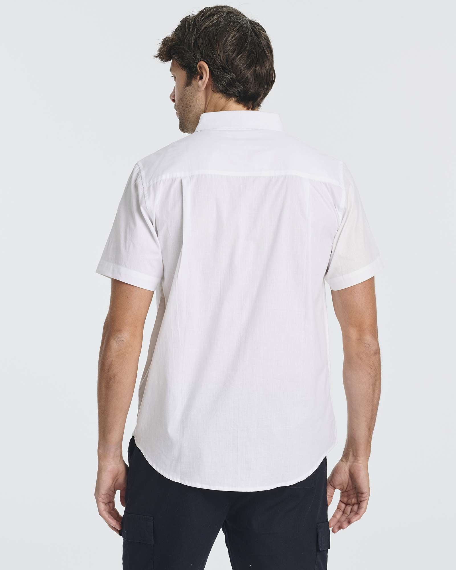 3 Pack: Men's Short-Sleeve Poplin Shirt (Available In Big & Tall)