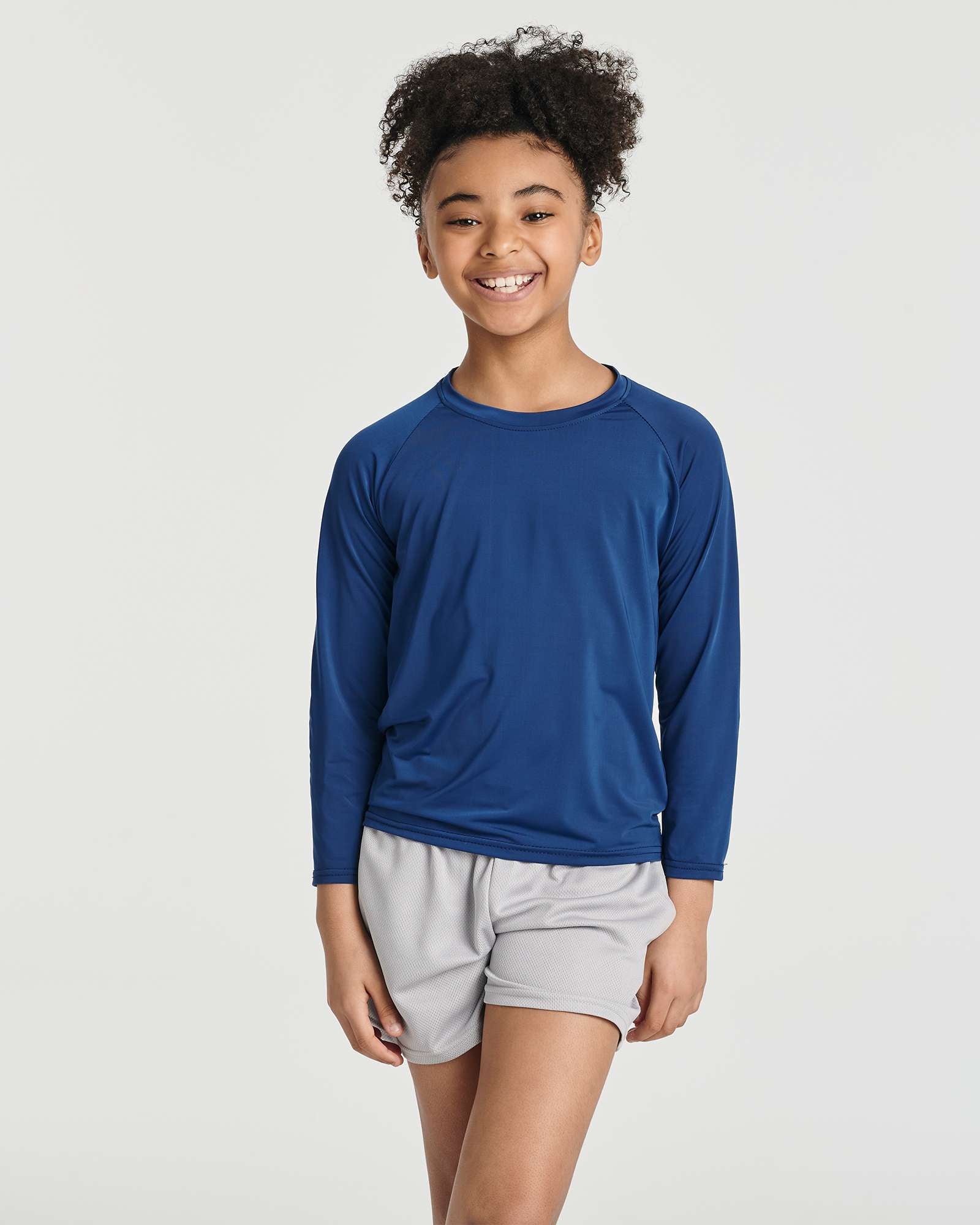 4 Pack: Girls' Long Sleeve Rash Guard Shirt