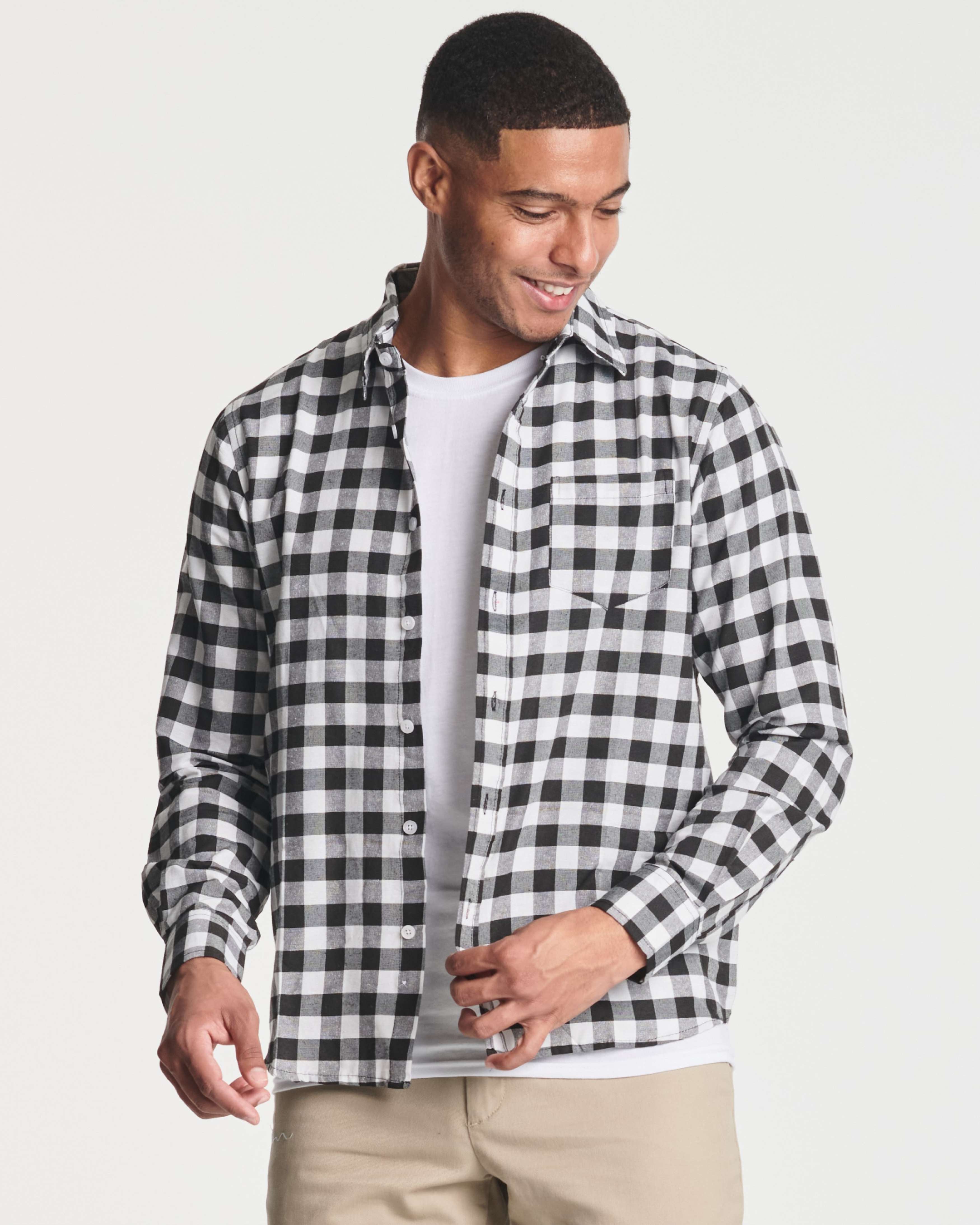 3 Pack: Men's Regular-Fit Long Sleeve Poplin Shirt (Available in Big & Tall)