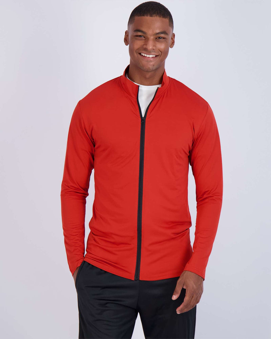 3 Pack: Mens Dry-Fit Full Zip Mock Neck Jacket