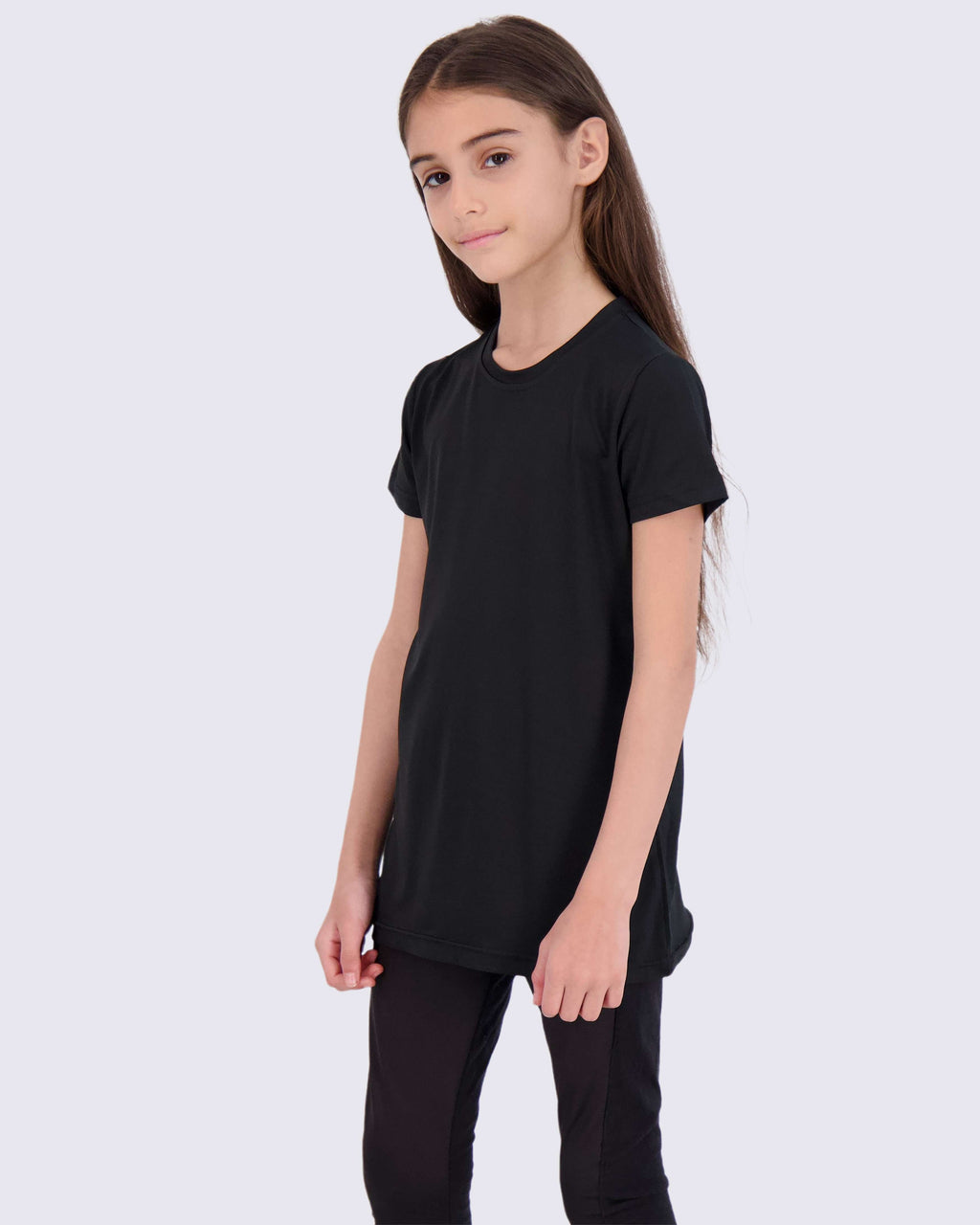 4 Pack: Girls Short Sleeve Dry-Fit Crew Neck Active T-Shirt