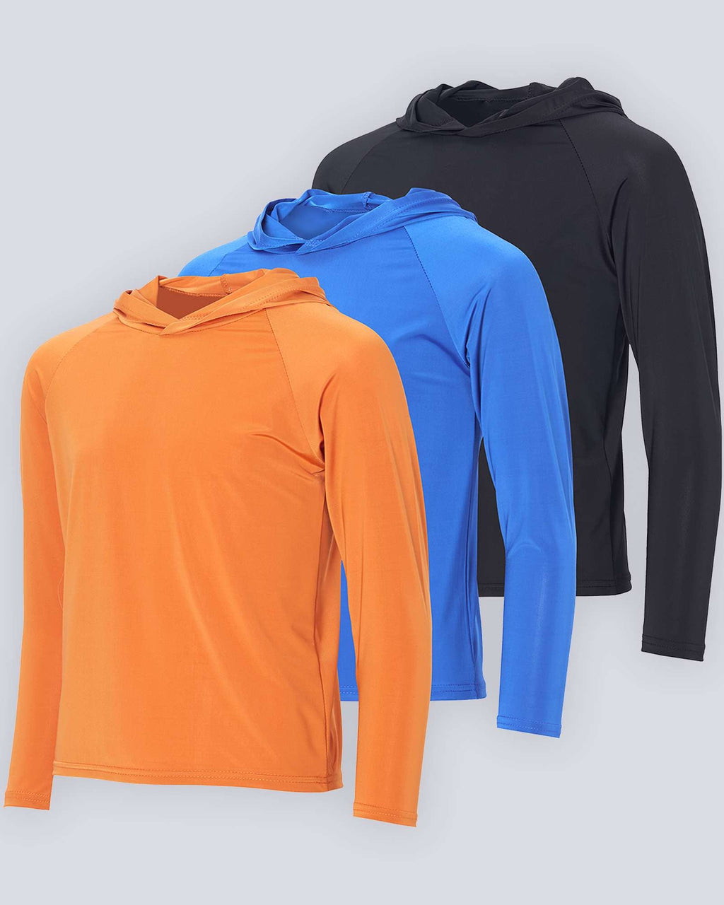 3 Pack: Youth Rashguard Hoodie UPF Sun Protection