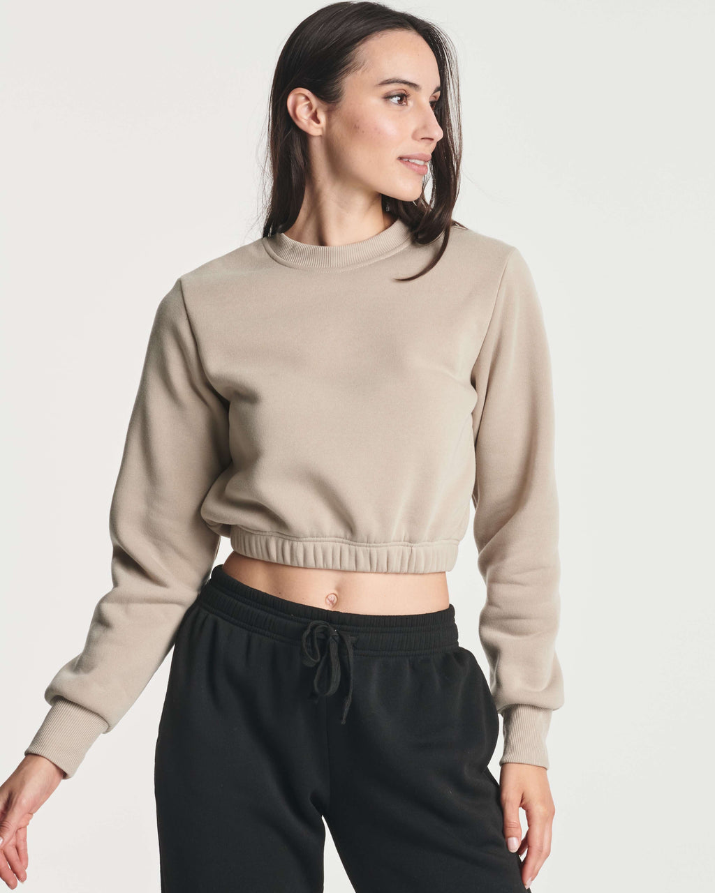 3 Pack: Women's Fleece Cropped Sweatshirt (Available in Plus Size)