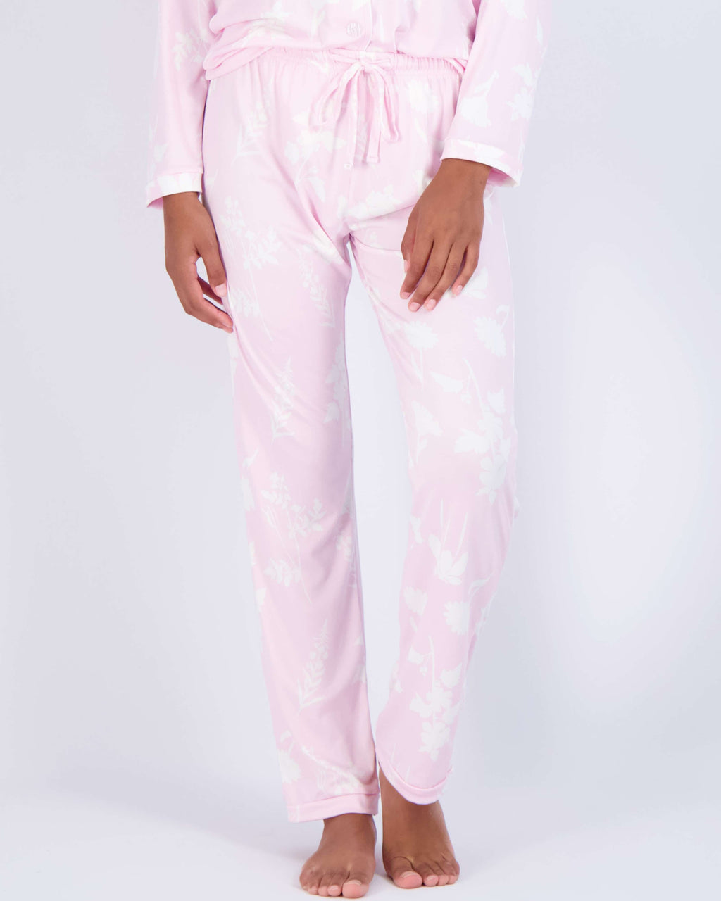 4 Piece: Women’s Long Sleeve Button Down Pajama Set