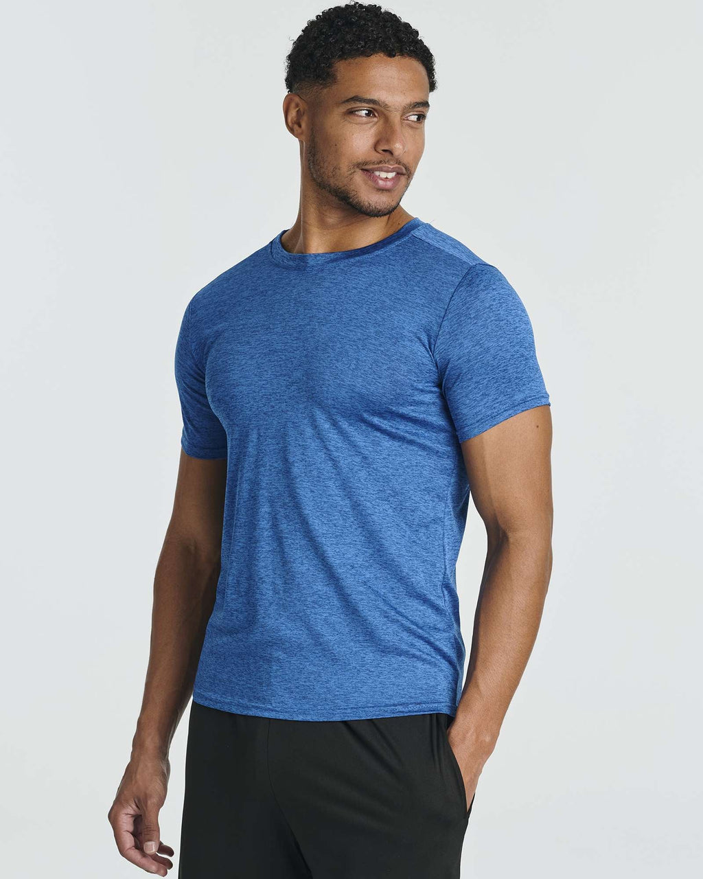 5 Pack: Mens Dry-Fit Active Crew Neck T-Shirt