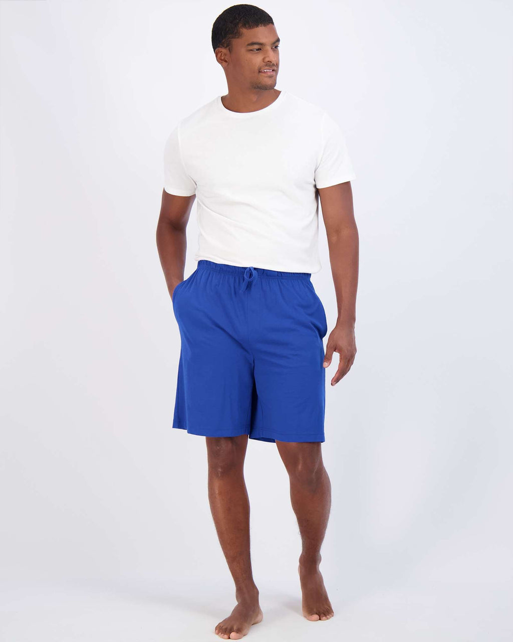 3 Pack:Mens Cotton Sleep Pajama Lounge Shorts
