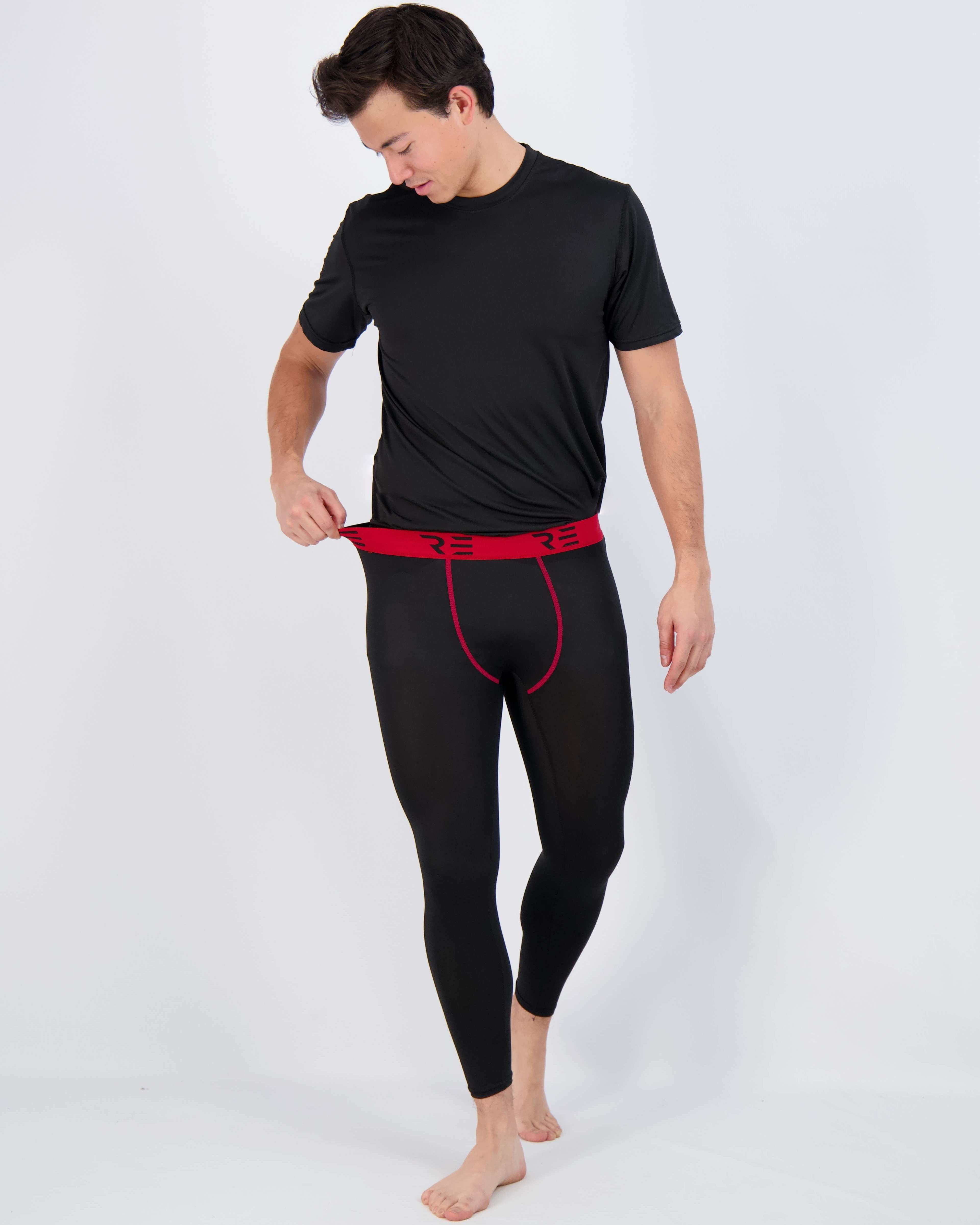 3 Pack: Mens Active Compression Pants