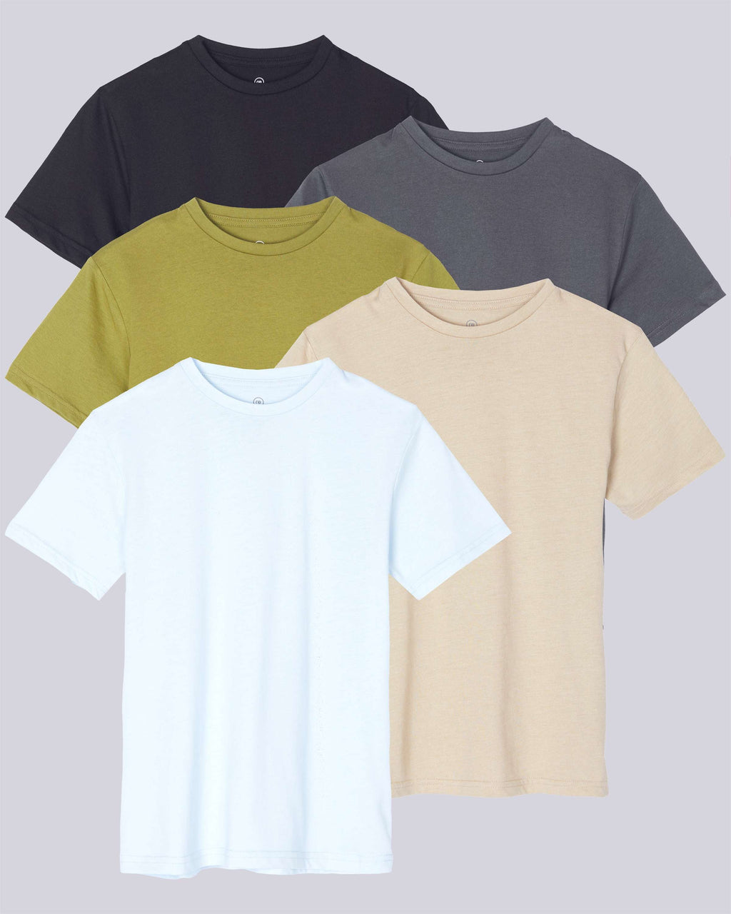 5 Pack: Boys' Cotton Short Sleeve T-Shirts