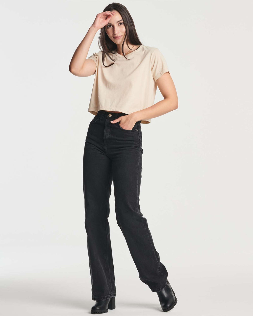 4 Pack: Women's Short Sleeve Crop Top