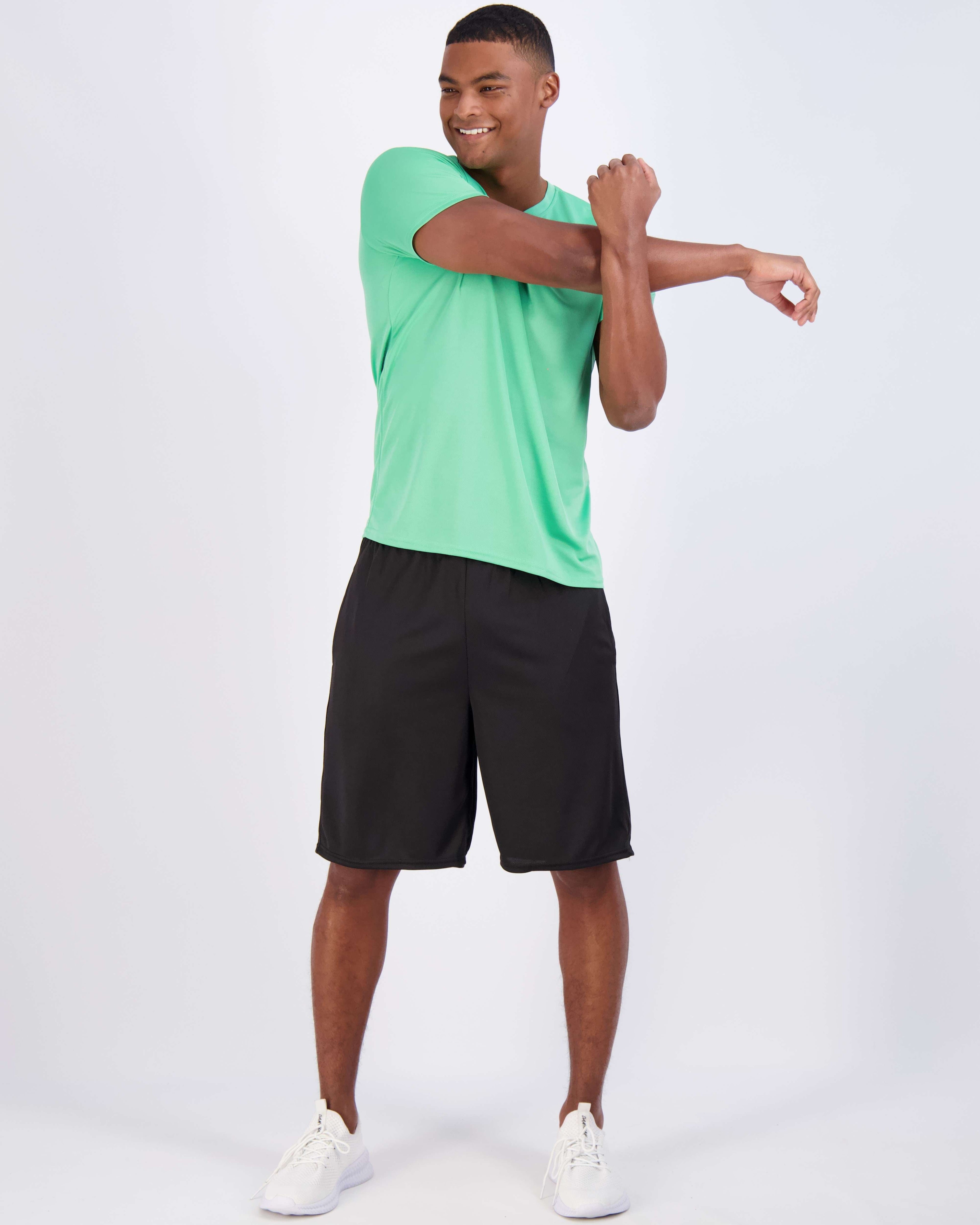 5 Pack: Mens V-Neck Mesh Active Short Sleeve T-Shirt (Available in Big & Tall)