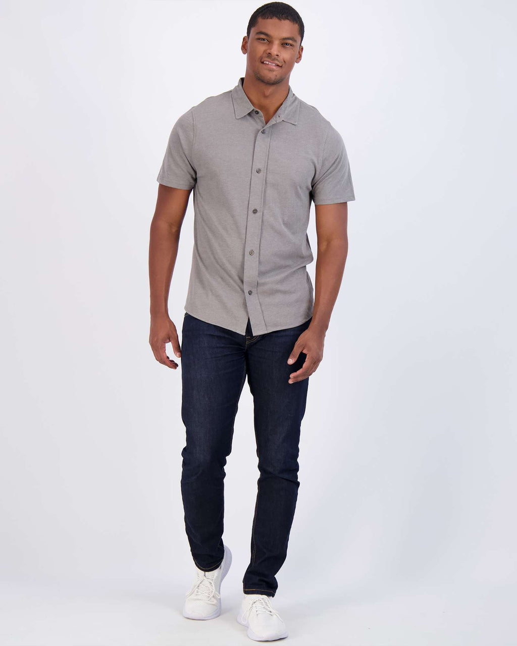 3 Pack: Men's Regular Fit Short Sleeve Button Down Shirt (Available in Big & Tall)