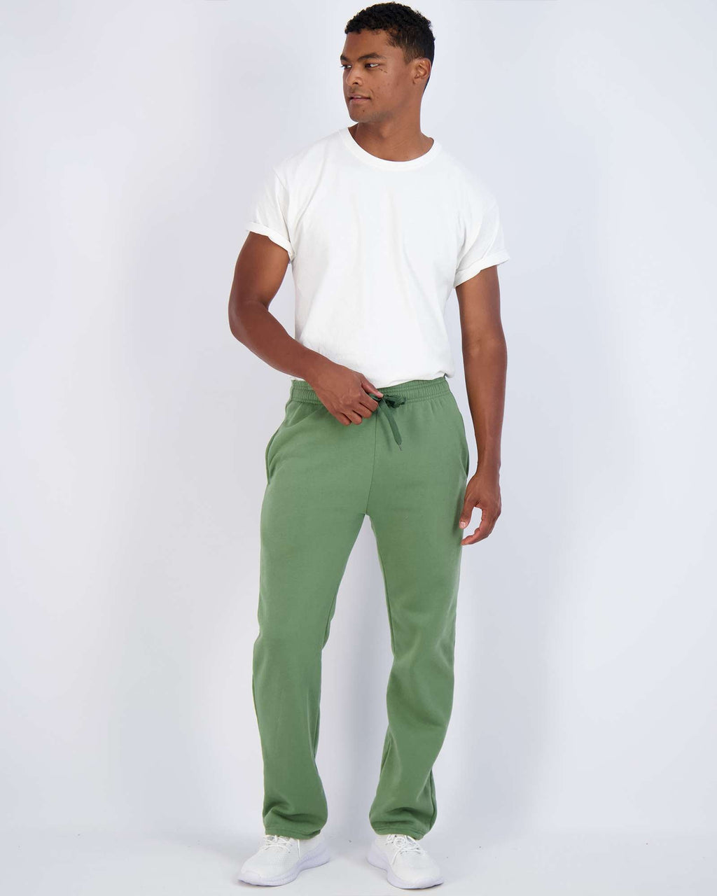 3 Pack: Mens Fleece Open Bottom Sweatpants