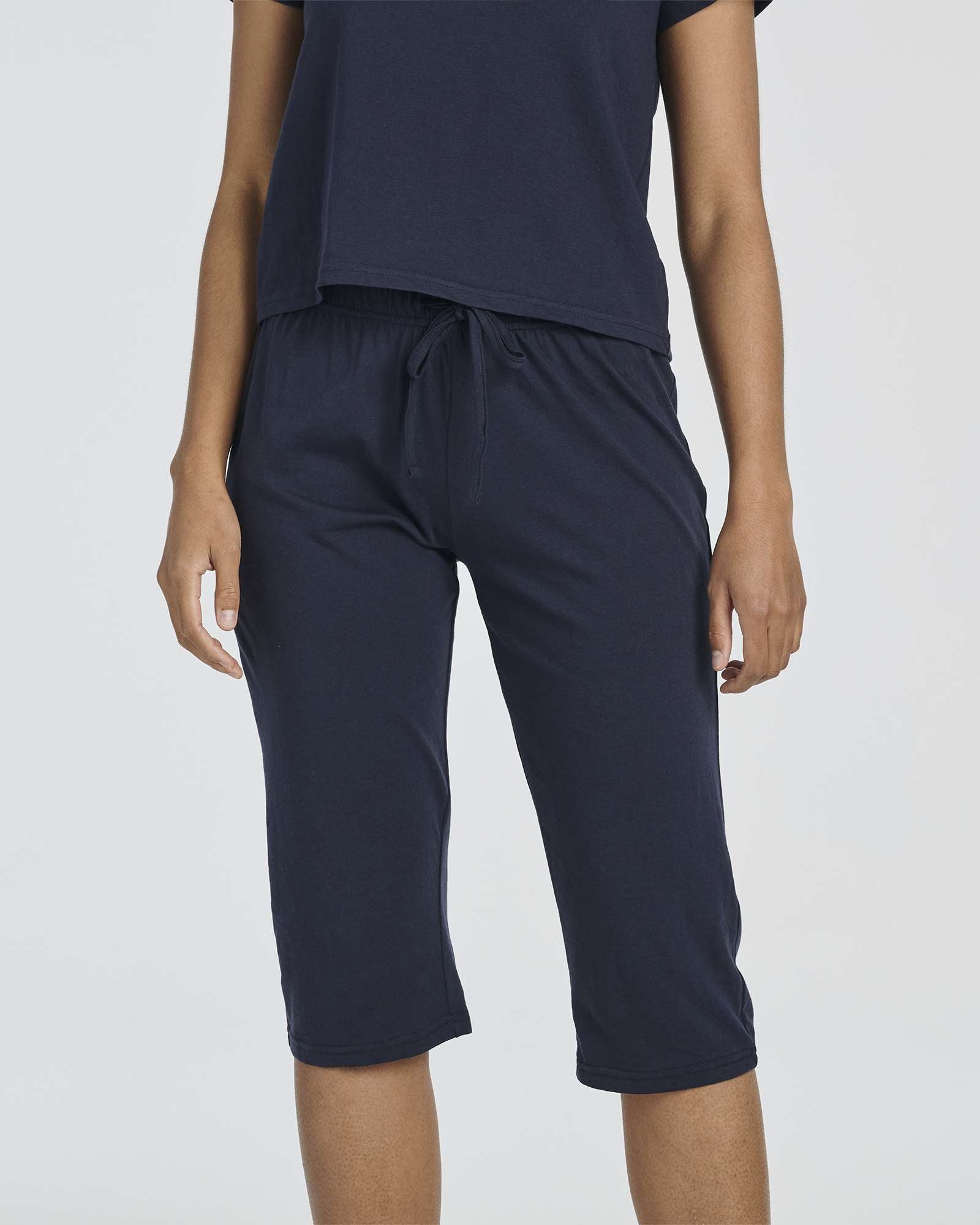 2 Pack: Women's Cotton Pajamas with Capri Pants