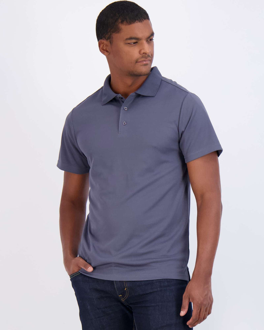 3 Pack: Mens Quick-Dry Short Sleeve Performance Polo Shirt