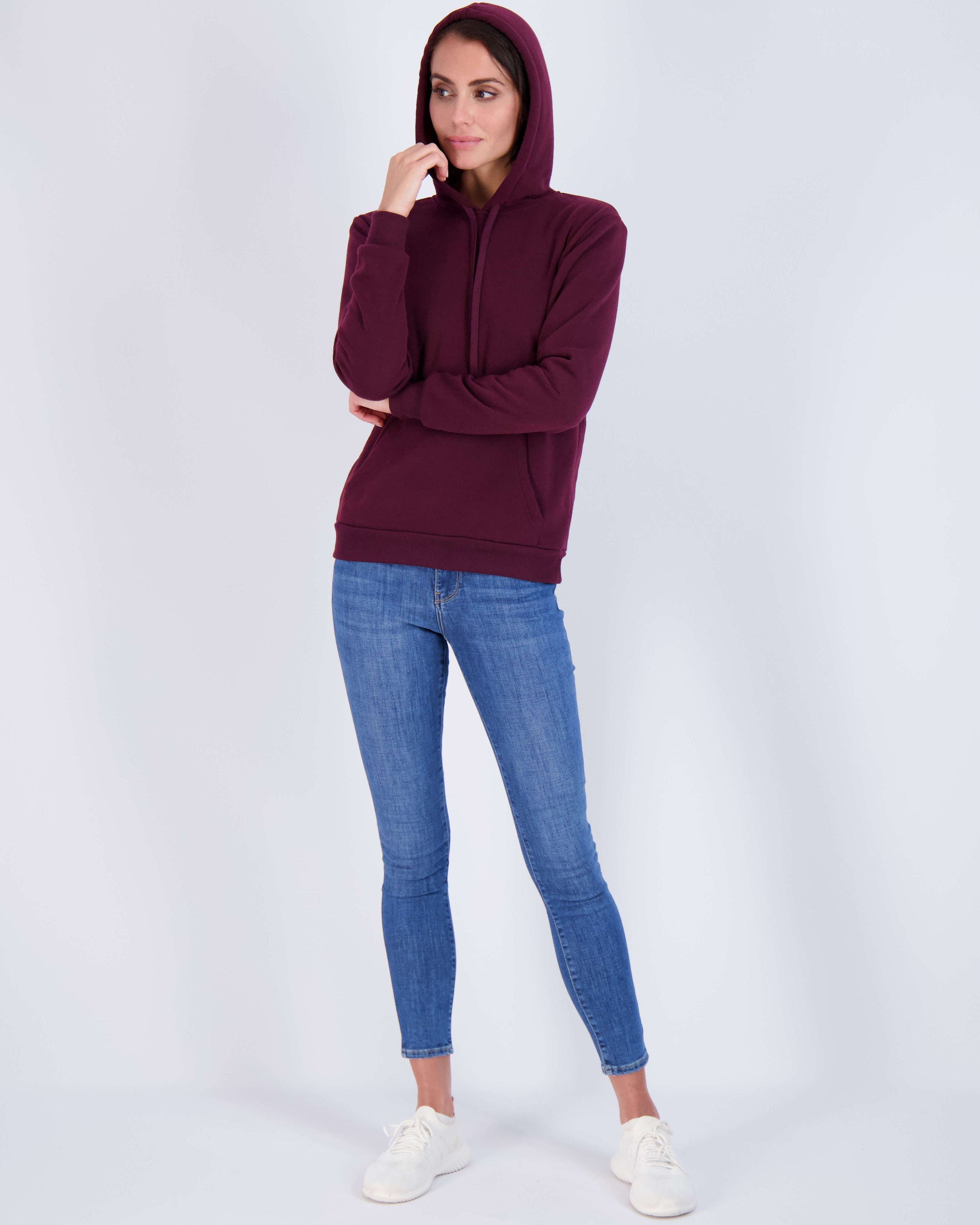 3 Pack: Womens Fleece Pullover Hoodie Sweatshirt