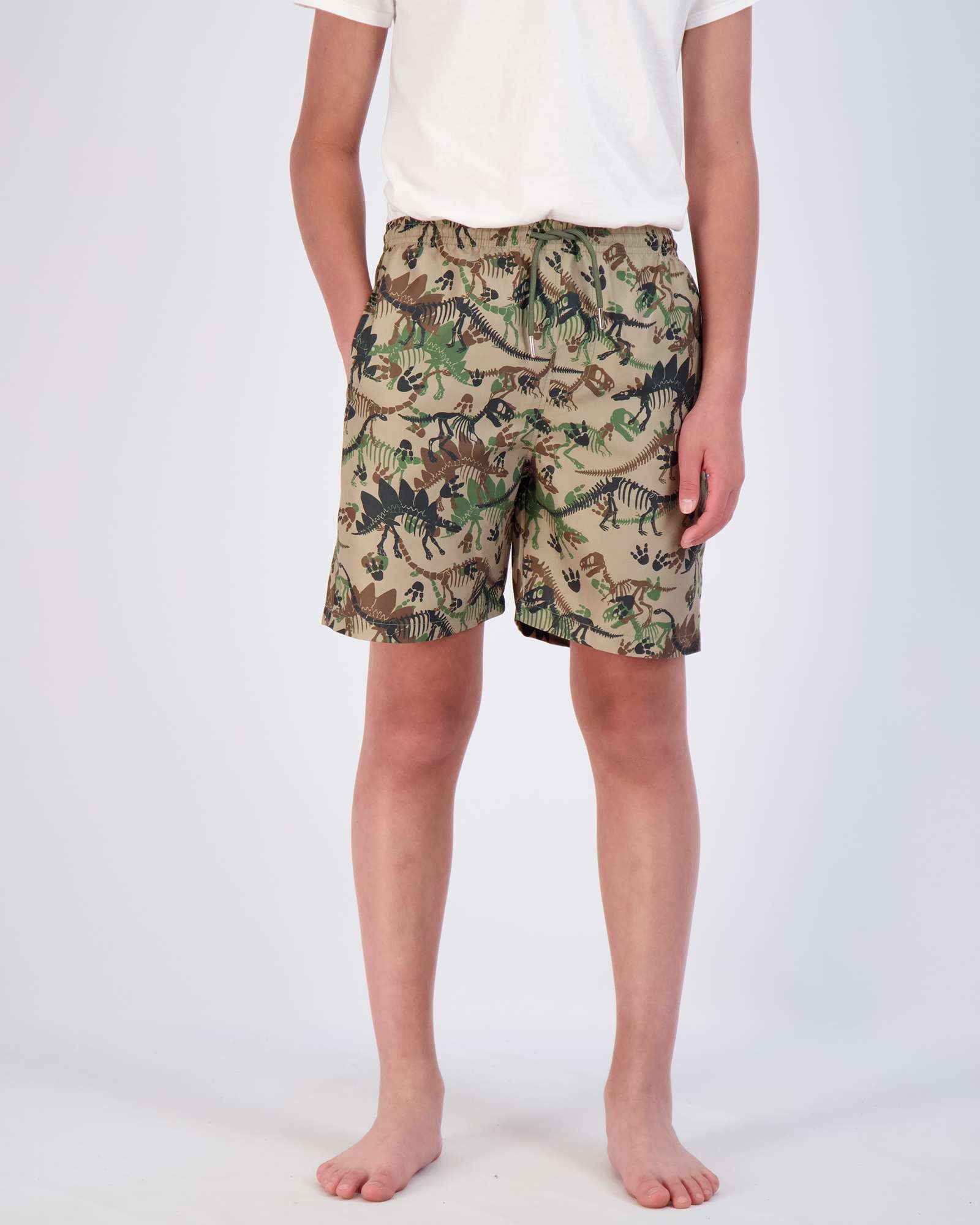 3 Pack: Boys' Swim Board Shorts with Drawstring